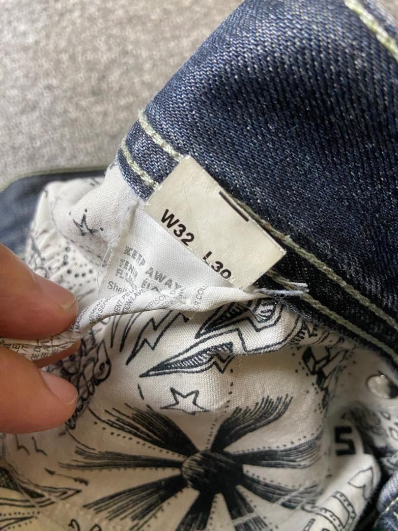 Evisu 🔥Vintage EVISU & PUMA Distressed Denim Jeans 🔥 (135) Size US 34 / EU 50 - 6 Thumbnail