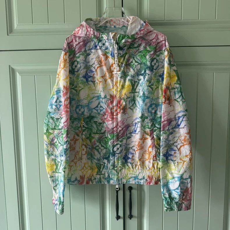 Louis Vuitton Limited Edition Crayon Print Windbreaker Jacket- DMC Size US M / EU 48-50 / 2 - 1 Thumbnail