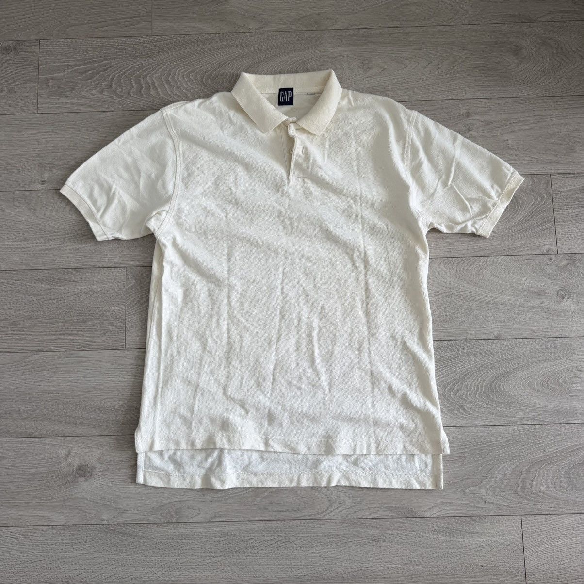 Gap VINTAGE Gap Light Yellow Polo Shirt M Mens 90s Short Sleeve Size US M / EU 48-50 / 2 - 1 Thumbnail
