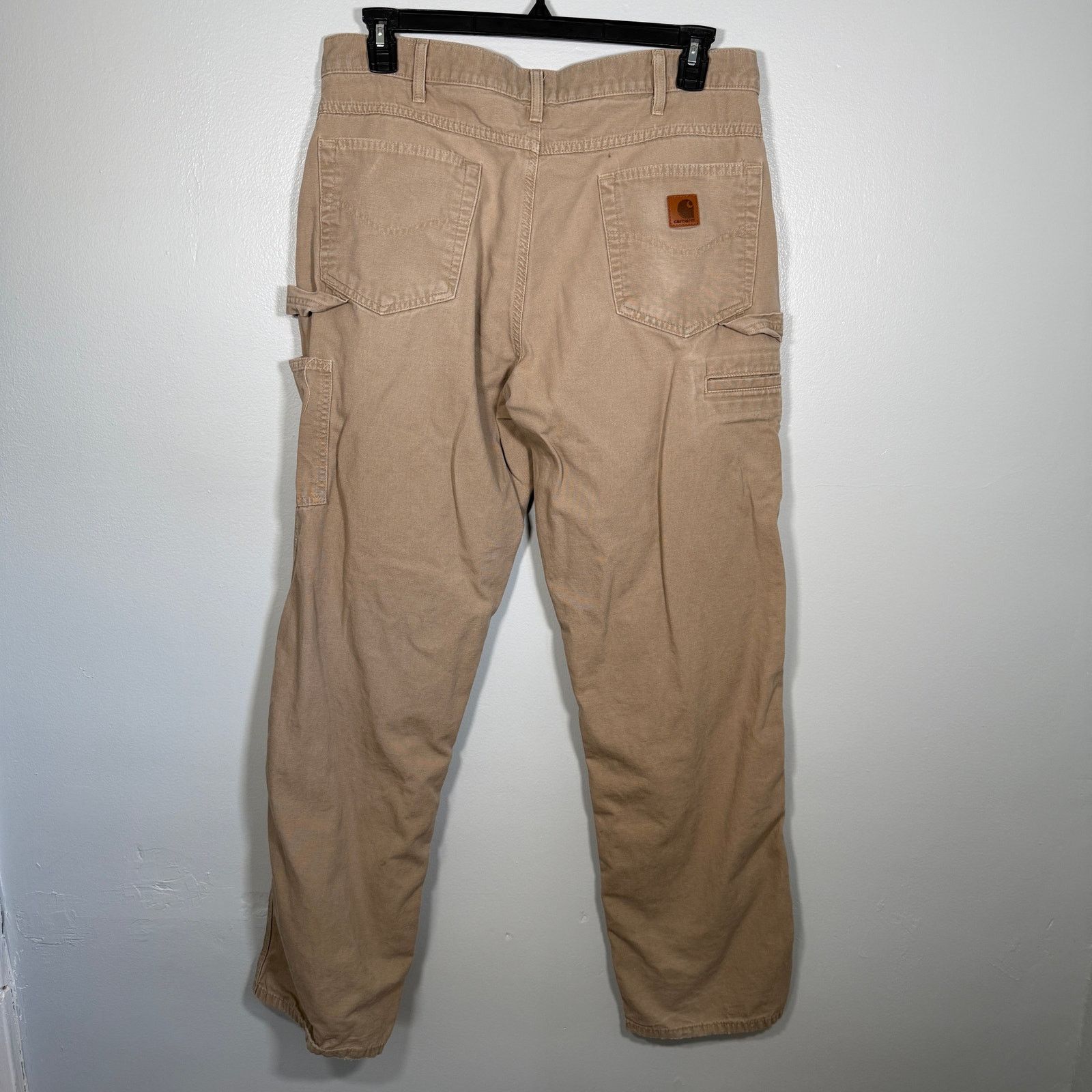 Carhartt Carhart Work Pants 36x34 Loose Fit Khaki Carpenter Size US 36 / EU 52 - 5 Thumbnail