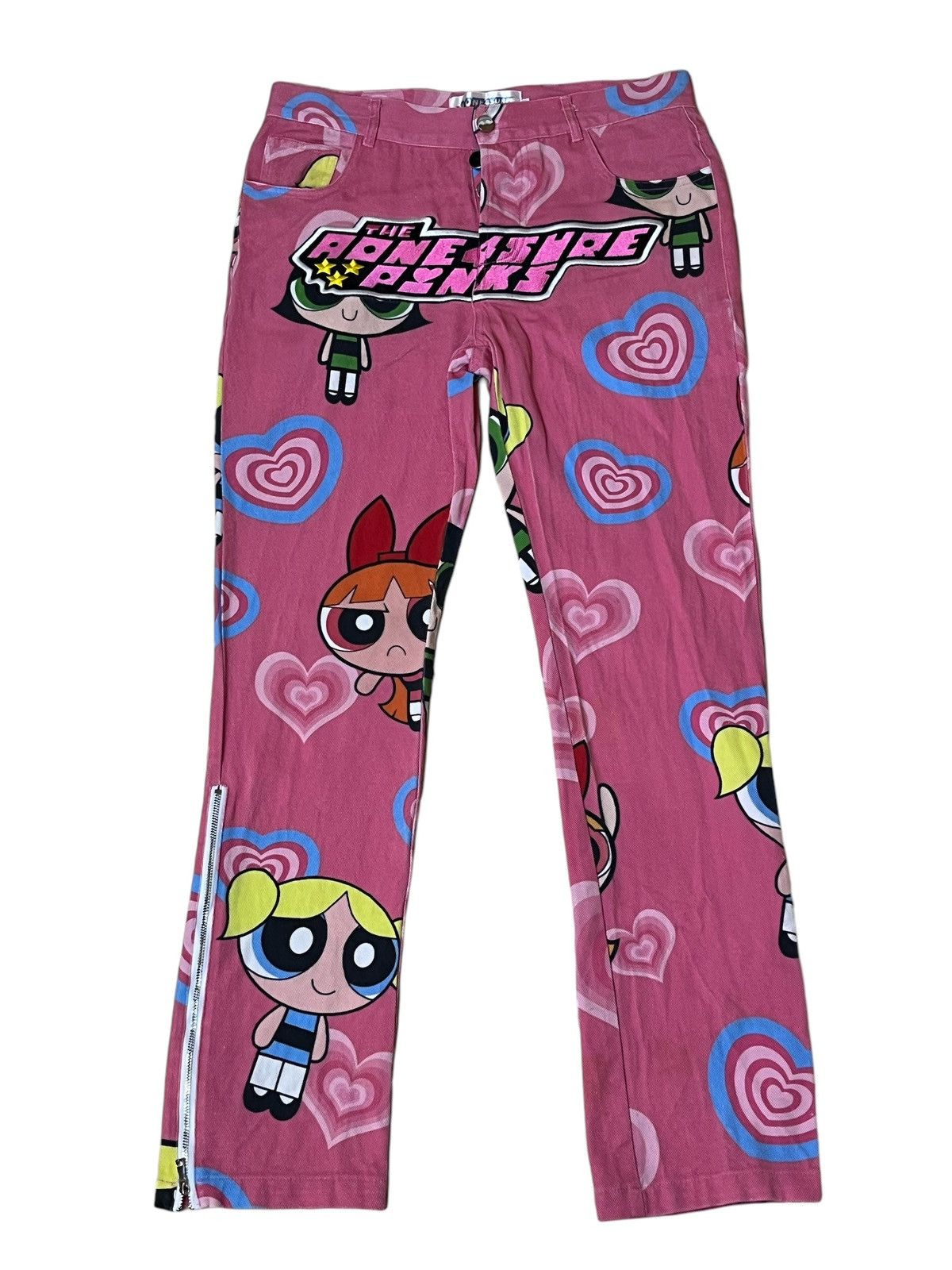 Cartoon Network RARE🔥AONE4SURE THE POWERPUFF GIRLS SLIM FIT JEANS Size US 32 / EU 48 - 1 Thumbnail