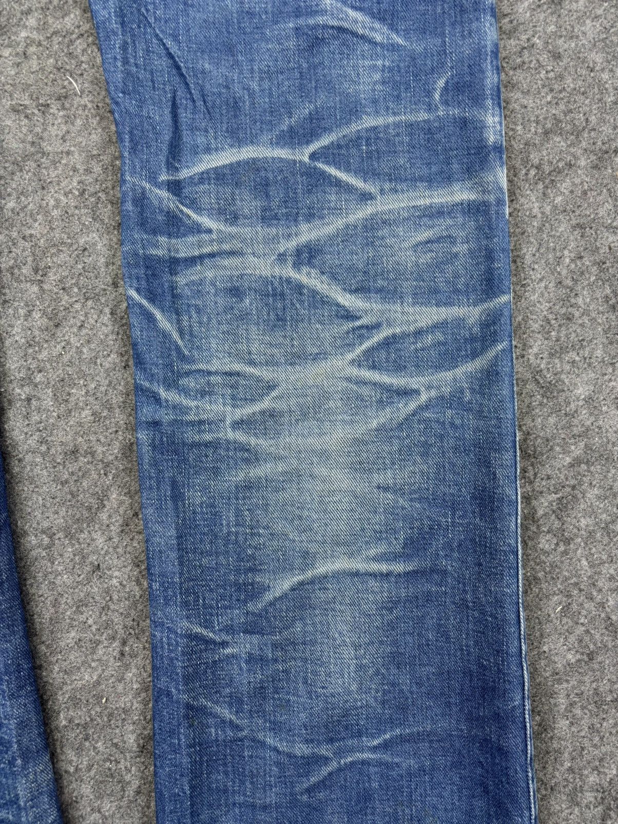 Japanese Brand 💥Insane Style💥fin&Sons Japan Smoky Fades Denim K6 Size US 34 / EU 50 - 11 Thumbnail