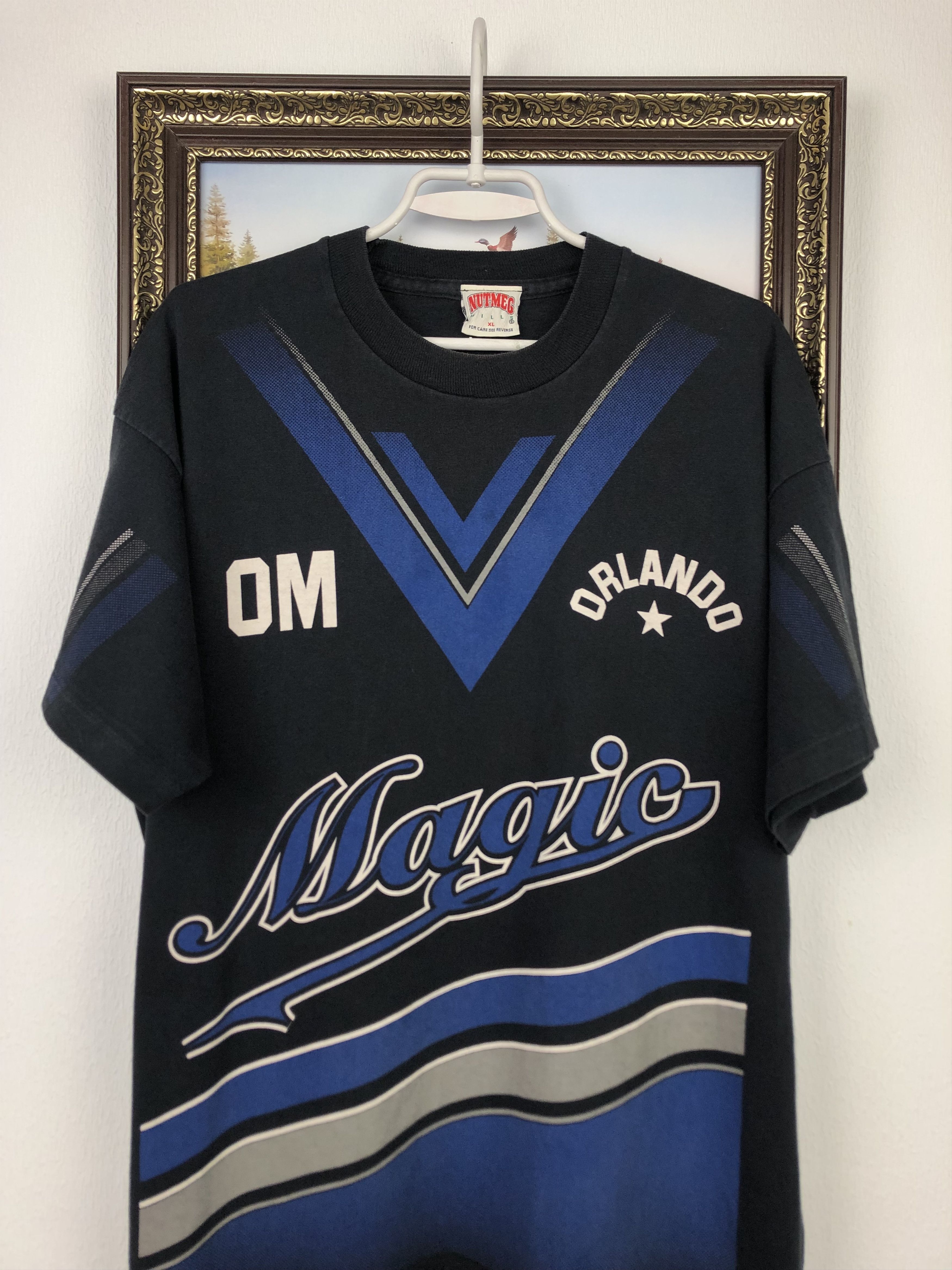 NBA Vintage Orlando Magic NBA Nutmeg Jersey Mens Shirt Oneall Size US XL / EU 56 / 4 - 2 Thumbnail