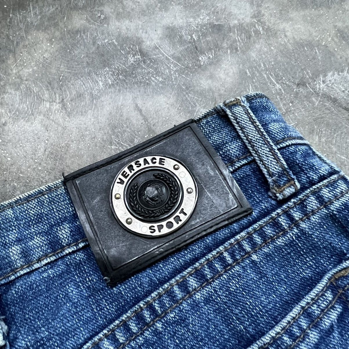 Versace Vintage 90s Versace Couture bootcut Jeans Size US 27 - 9 Thumbnail