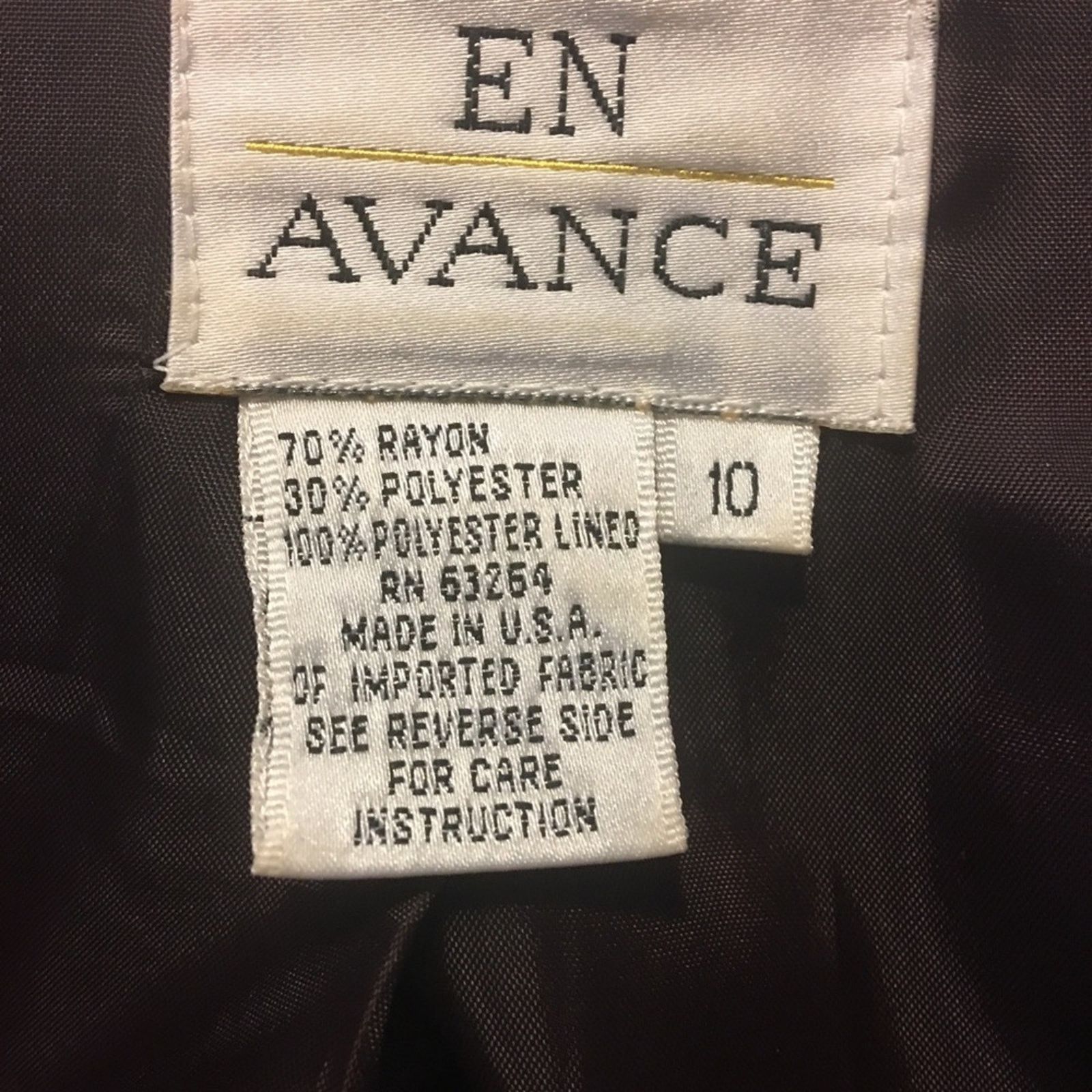 Vintage Vintage 90s En Avance pinstripe skirt suit 10 Size L / US 10 / IT 46 - 8 Thumbnail