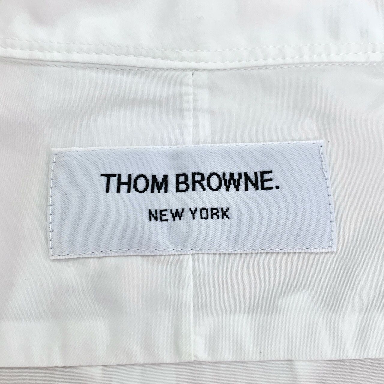 Thom Browne Thom Browne White Cotton Long-Sleeve Shirt W/ Red & Black Ar Size S / US 4 / IT 40 - 2 Thumbnail