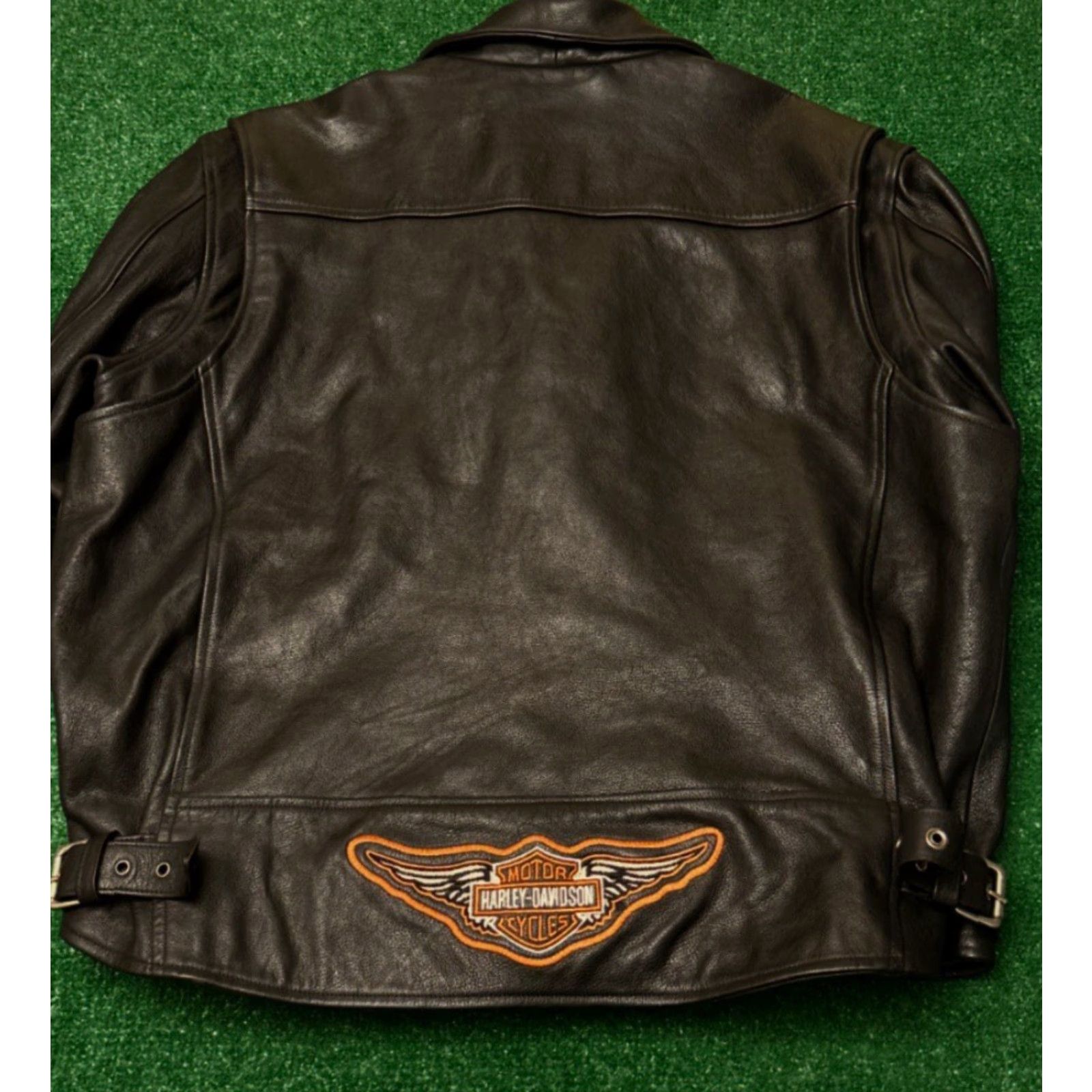 VINTAGE Harley-Davidson Leather Jacket Biker Independence Mens 2XL 