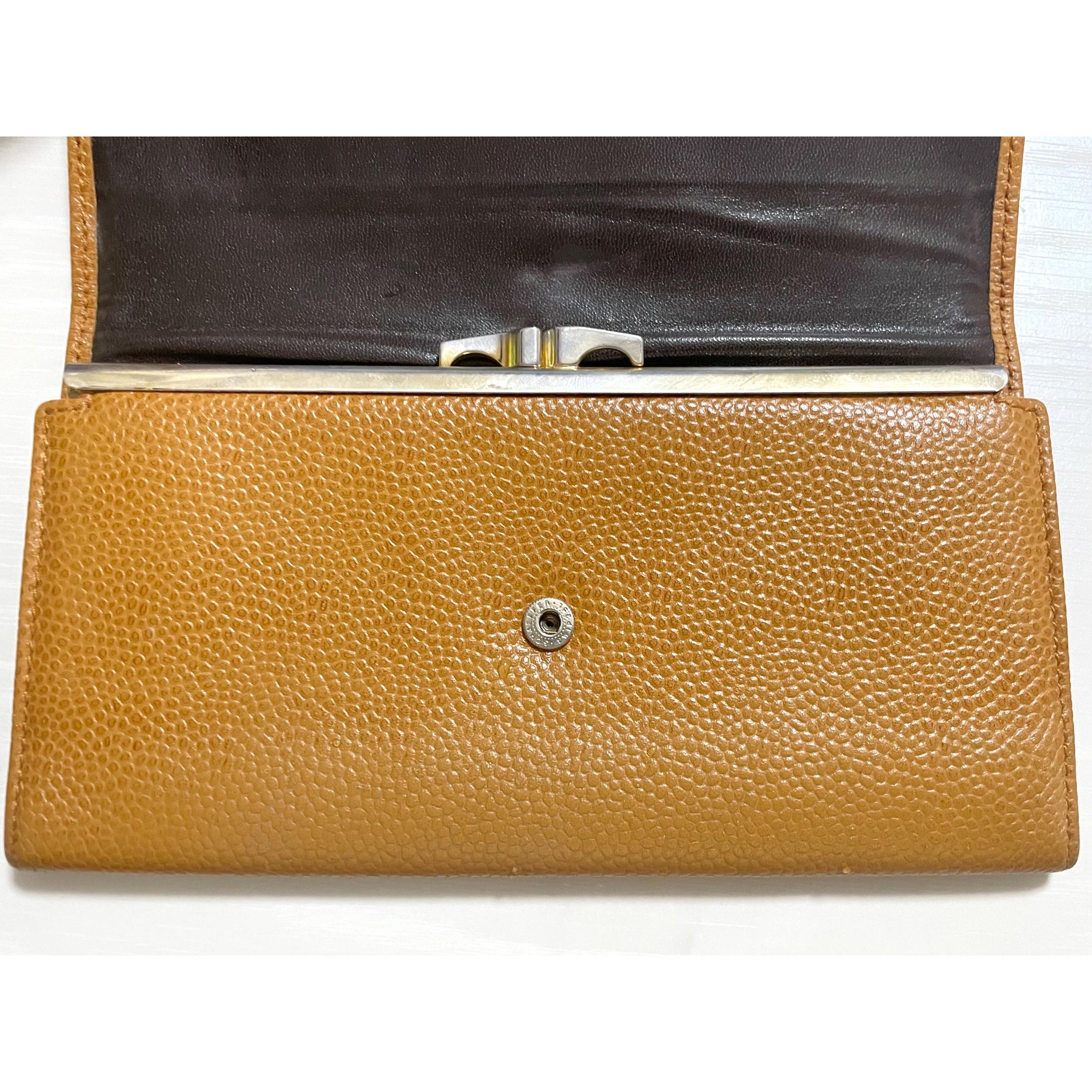 Dior Vintage Christian Dior beige brown grained leather wallet wi Size ONE SIZE - 8 Thumbnail