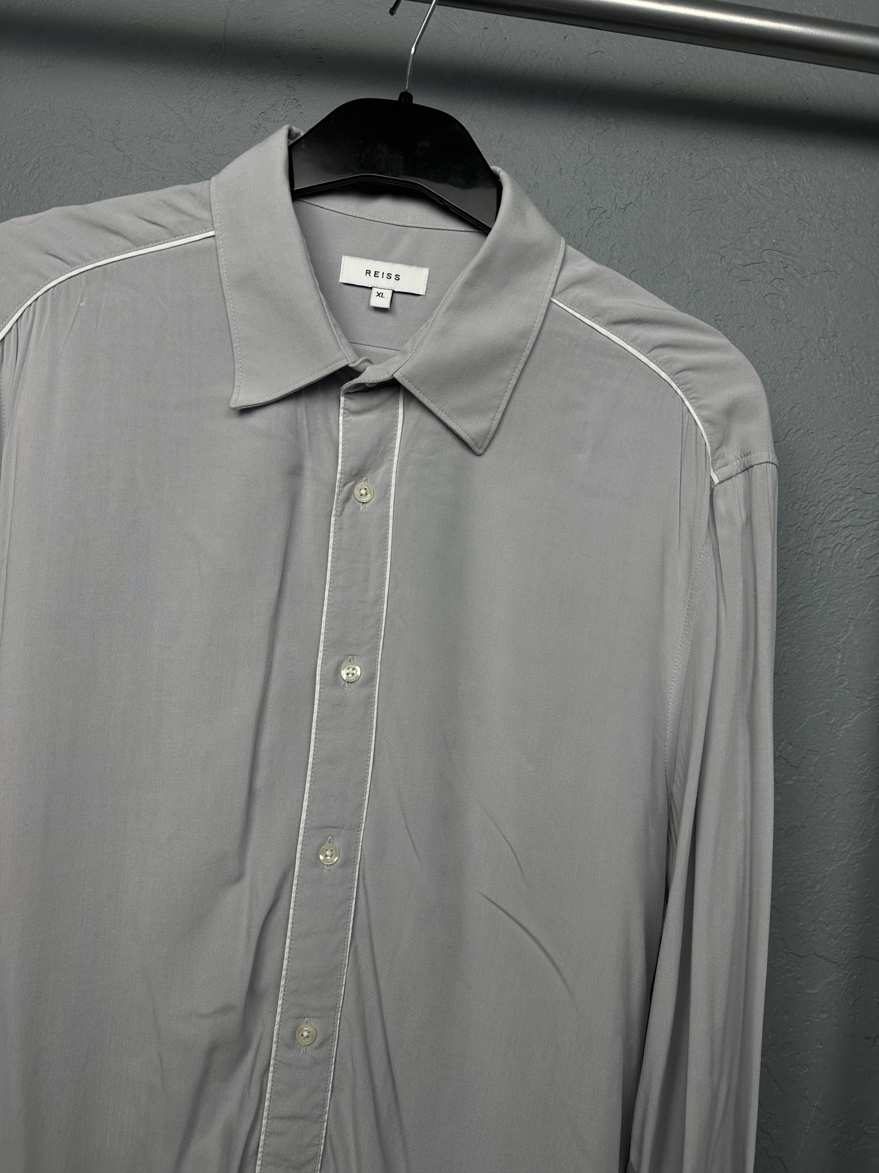 Reiss Reiss Mens Long Sleeve Shirt Size US XL / EU 56 / 4 - 2 Thumbnail
