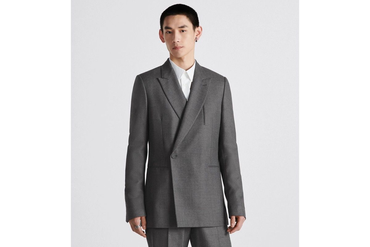 Dior o1bcso1str1224 Oblique Jacket in Anthracite Grey Size US L / EU 52-54 / 3 - 8 Thumbnail