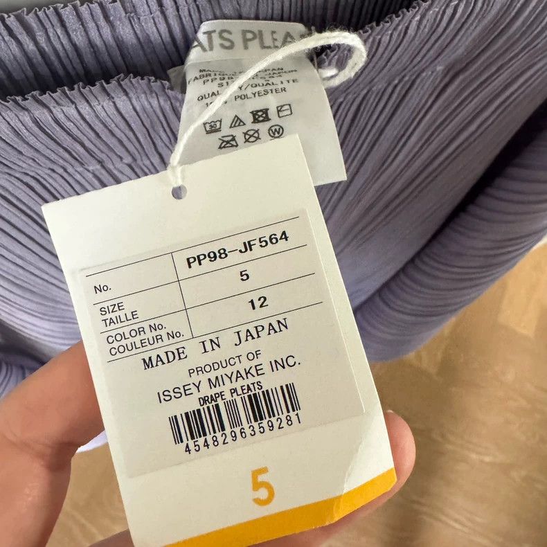 Issey Miyake issey miyake size:5 Gray-purple pleated pants Size 42" / US 20 - 3 Thumbnail