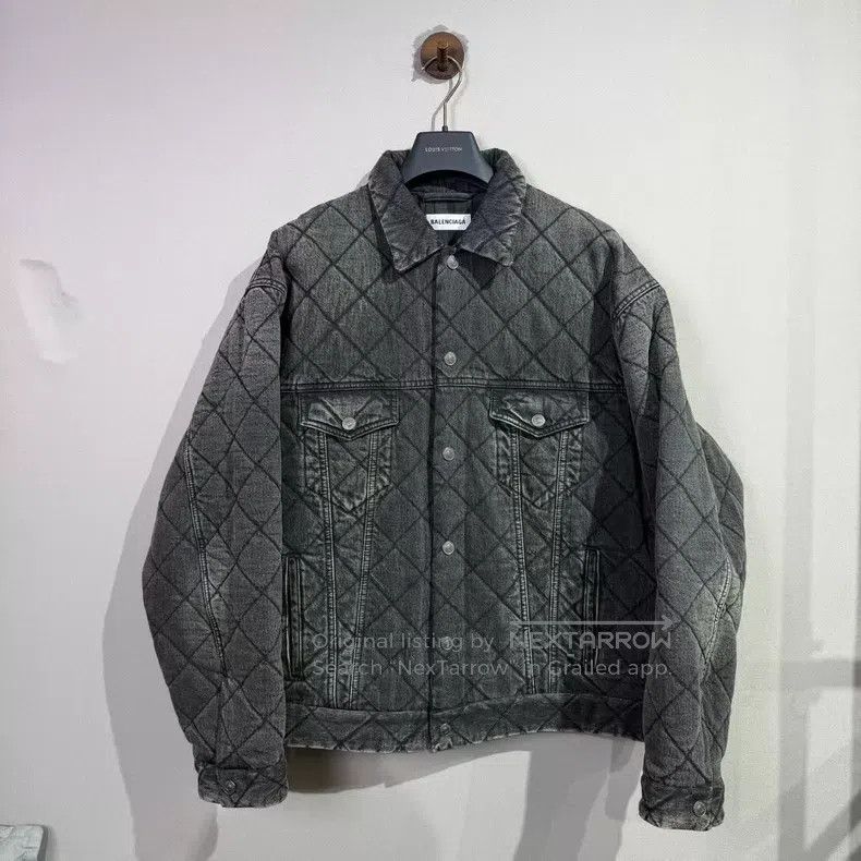 Balenciaga Balenciaga Denim Plaid Cotton Jacket Size XS / US 0-2 / IT 36-38 - 1 Thumbnail