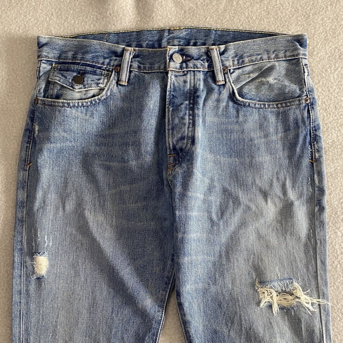 If Six Was Nine × Japanese Brand Polo Ralph Lauren Flared Distressed Denim w34 Size US 34 / EU 50 - 2 Thumbnail