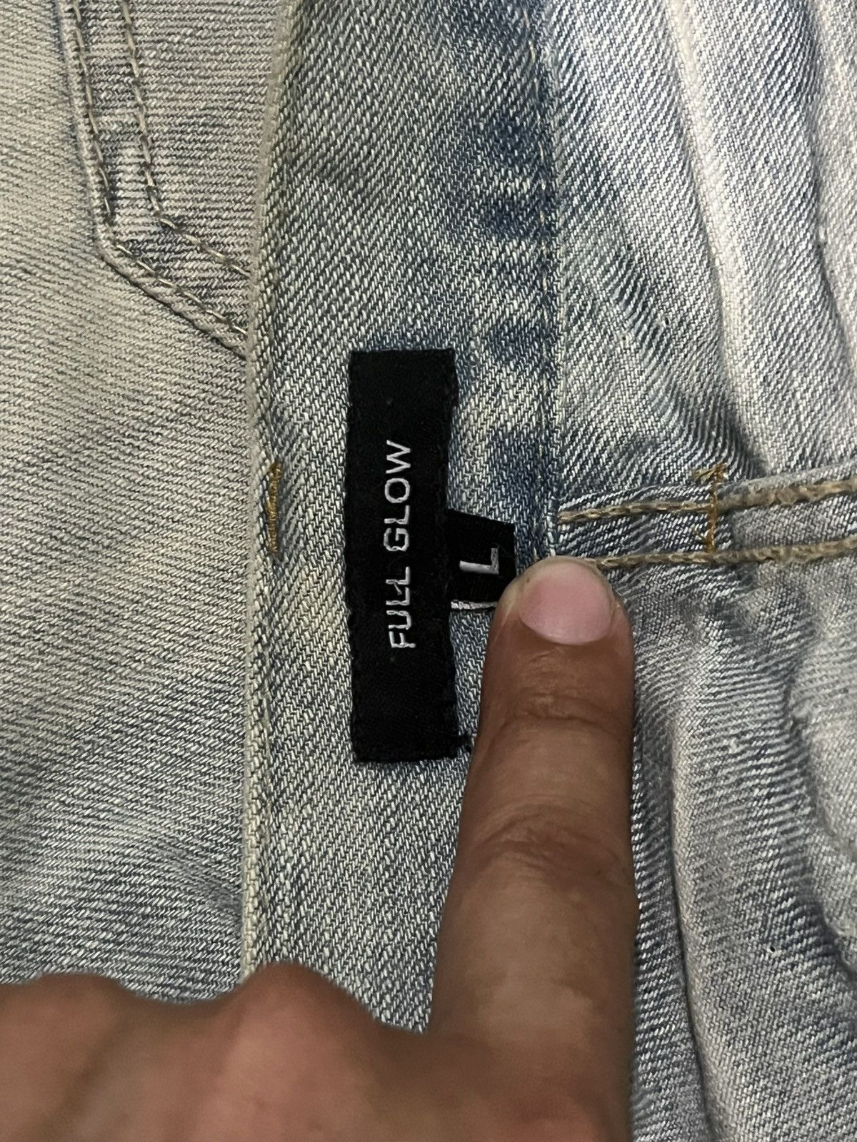 Japanese Brand Vintage Japanese Brand Distressed Sashiko Style Blue Jeans Size US 32 / EU 48 - 14 Thumbnail