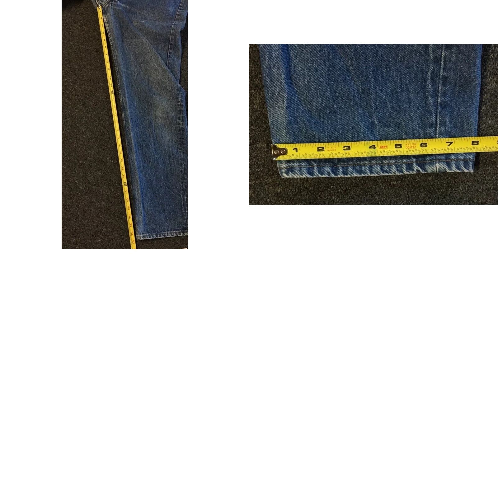 Levi's VINTAGE Levi's 501XX Jeans Men 32 Blue Distressed Button Fly 90s Grunge Punk USA Dark Denim Straight 31 Inseam Size US 32 / EU 48 - 9 Thumbnail