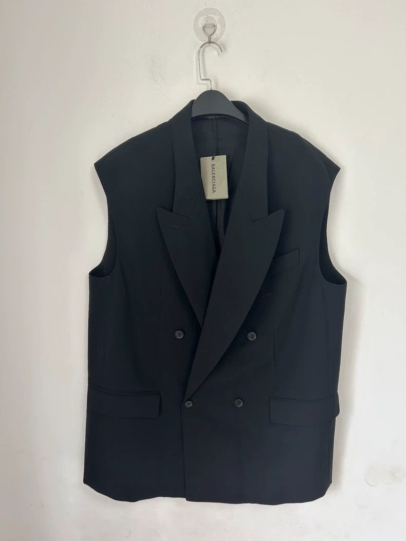Balenciaga Balenciaga size 36 Solid double-breasted sleeveless waistc Size M / US 6-8 / IT 42-44 - 1 Thumbnail