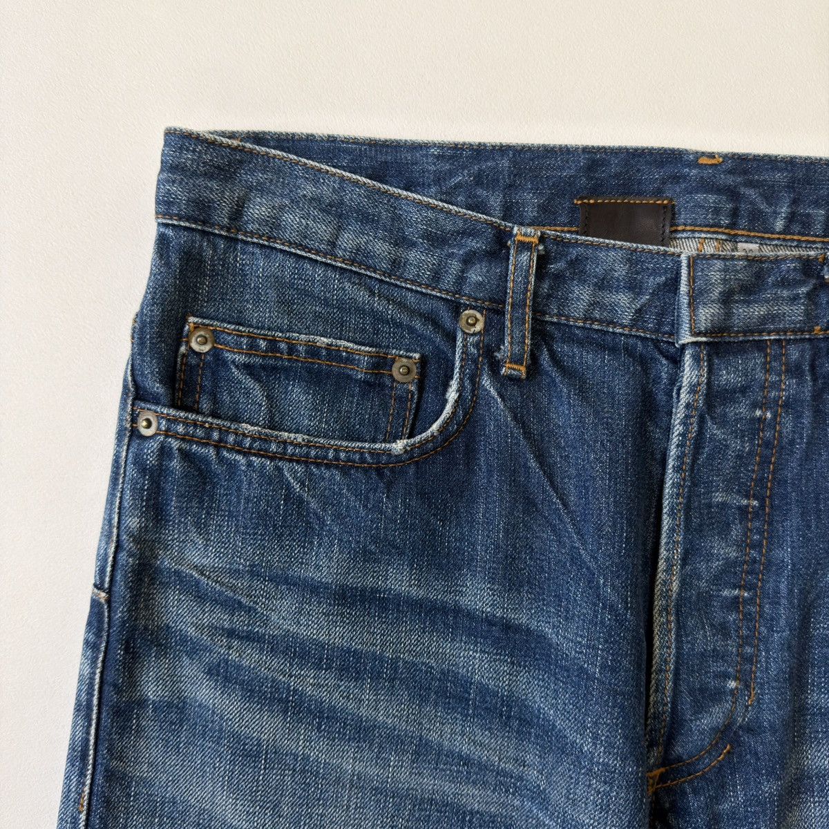 Dior S/S 03 21cm Blue MIJ Clawmark Jeans Size US 30 / EU 46 - 3 Thumbnail