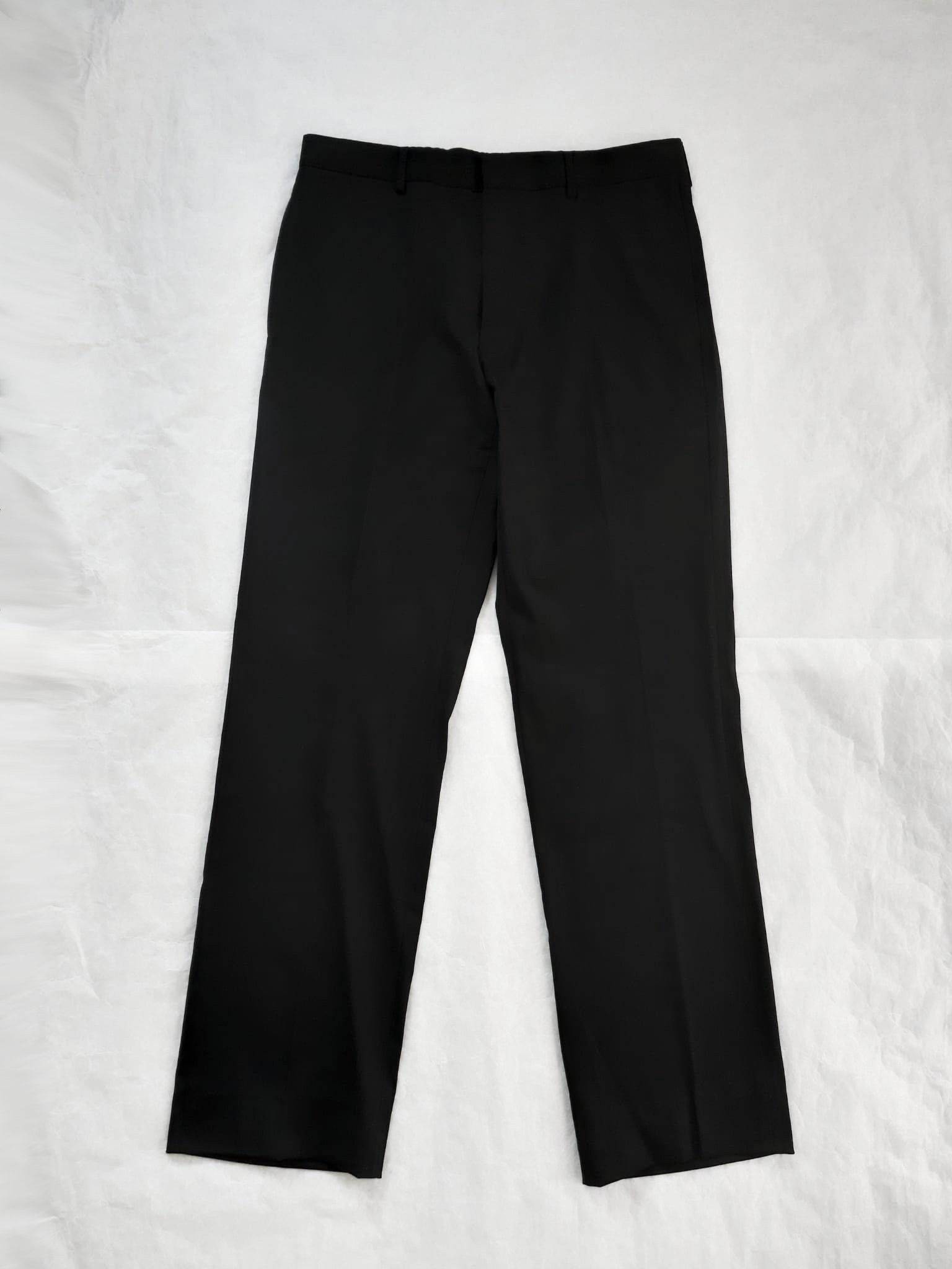 Dior × Hedi Slimane Dior Homme SS04 “Strip” Runway Glossy Wool Pants ( 46 ) Size US 30 / EU 46 - 2 Thumbnail