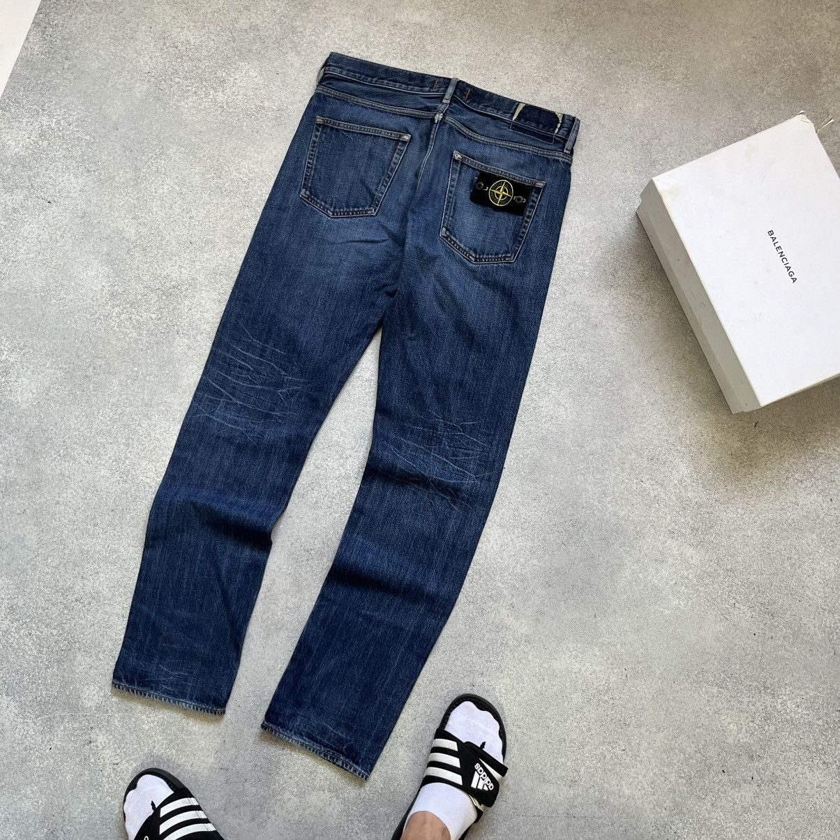 Stone Island STONE ISLAND Jeans Wash Blue Denim Vintage Y2k Affliction Size US 32 / EU 48 - 2 Thumbnail