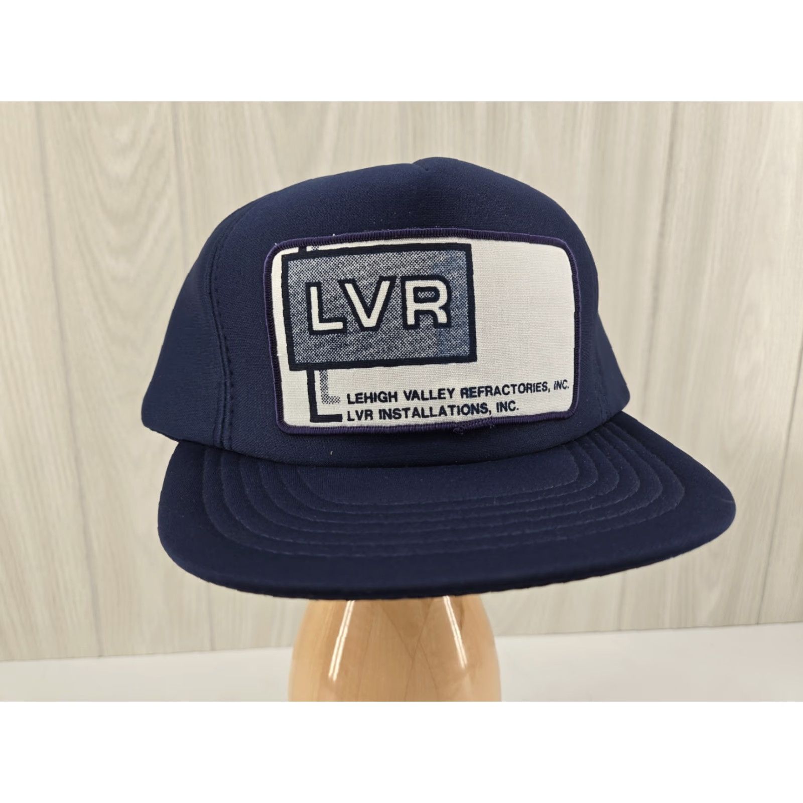 Vintage VINTAGE Lehigh Valley Refractories USA Blue Trucker Hat Snapback Men Adjustable Blue USA Trucker Hat Mens Size ONE SIZE - 3 Thumbnail