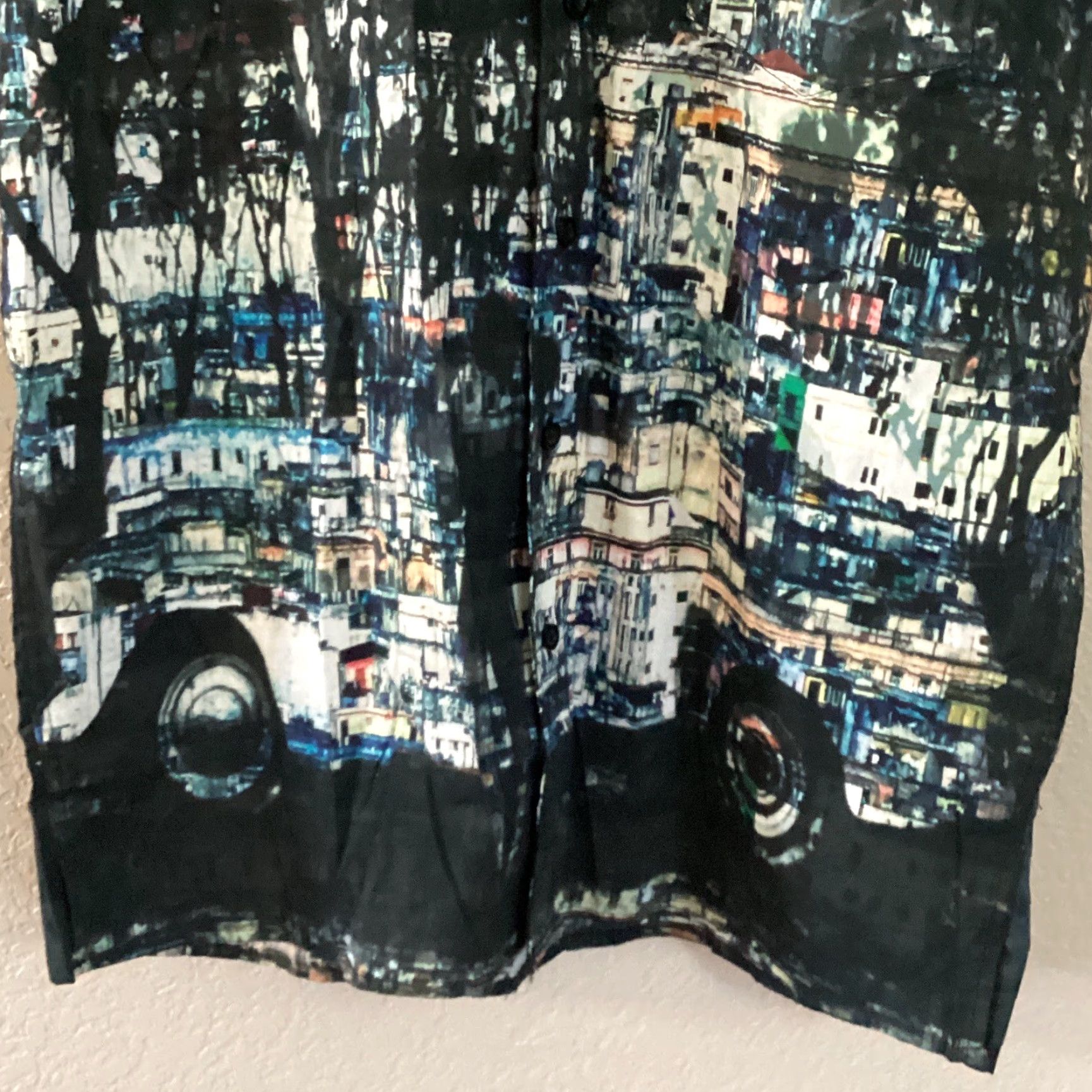 Bench Bench Mens Shirt Black Button Up Combed Cotton Short Sleeve Urban Retro Size S Size US S / EU 44-46 / 1 - 5 Thumbnail