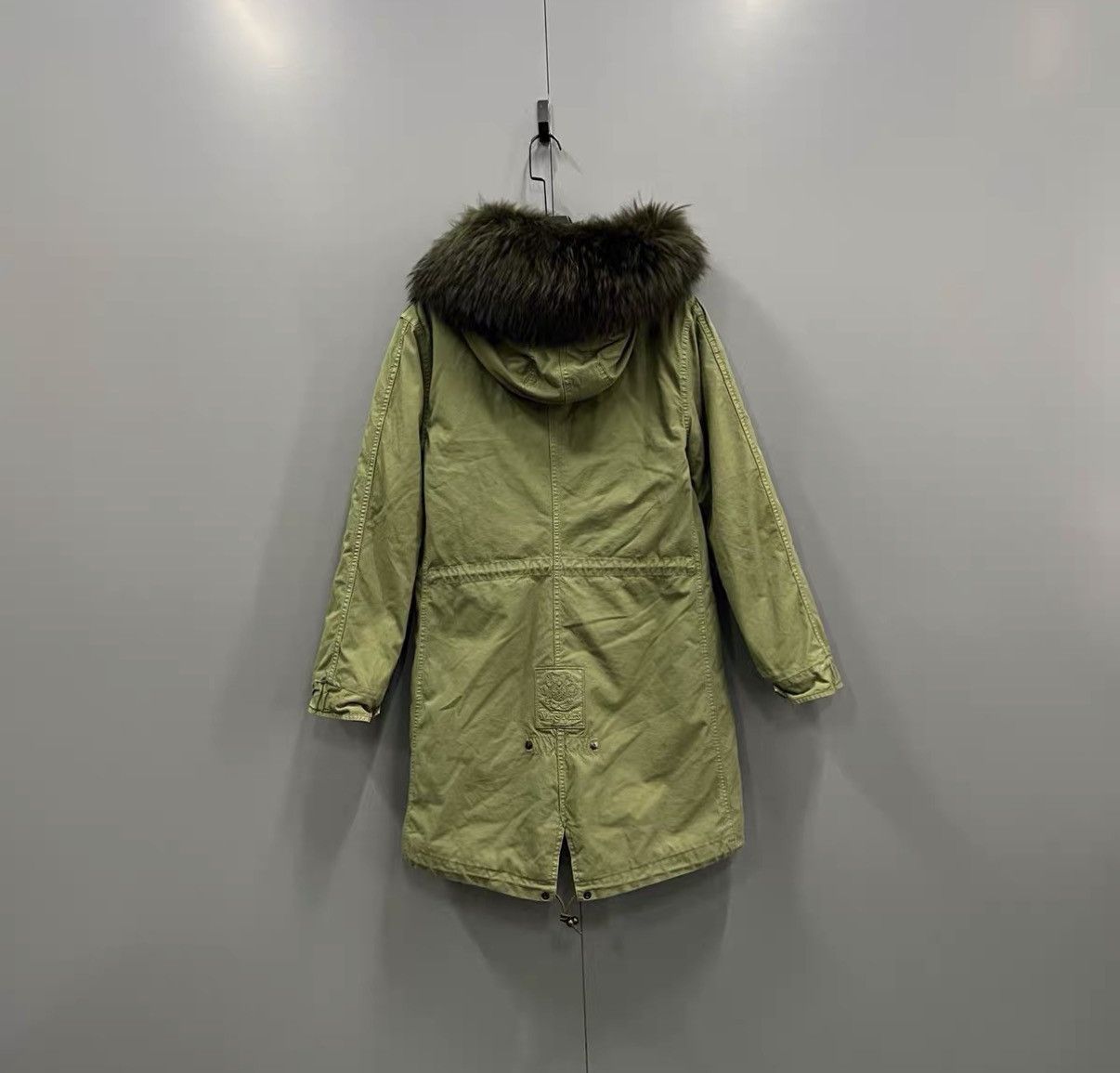 MR & MRS ITALY MR&MRS Italy Military Green Logo Hooded Fur Coat J41 Size US S / EU 44-46 / 1 - 2 Thumbnail