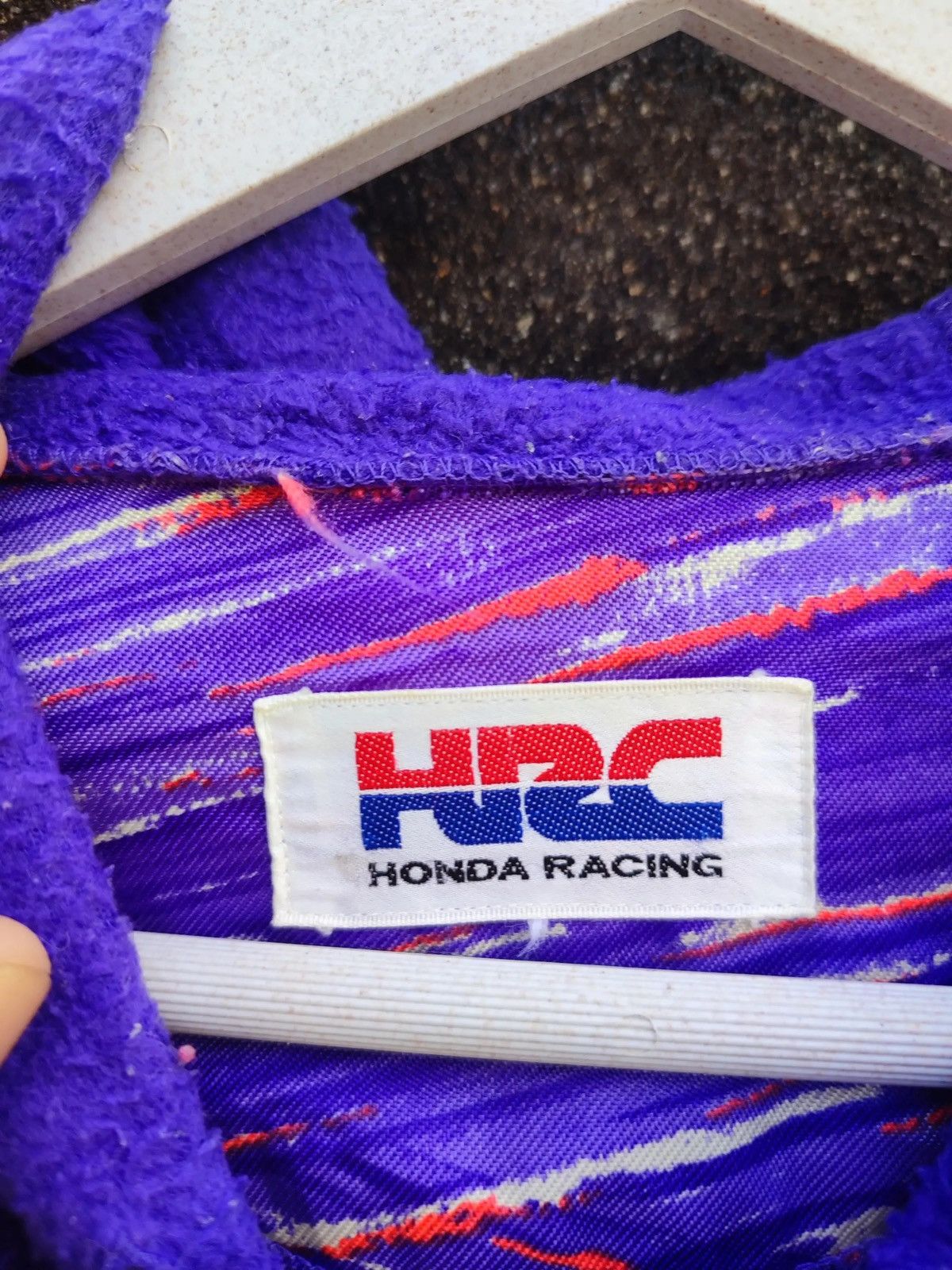 Honda Vintage HRC Honda Racing Fleece Hoodie – Purple (M/L) Size US L / EU 52-54 / 3 - 11 Thumbnail