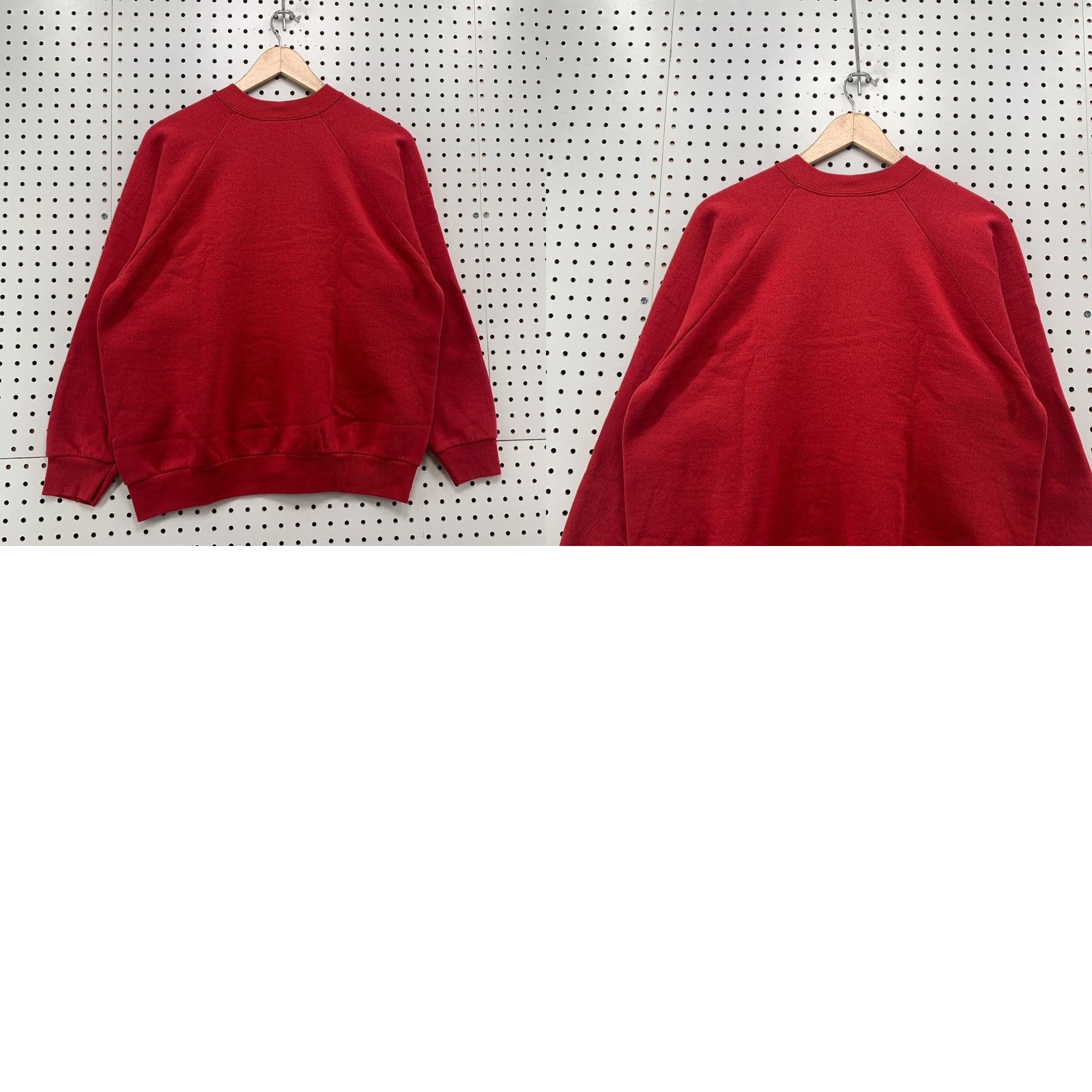 Fruit Of The Loom VINTAGE Fruit of the Loom Sweatshirt Womens Large Red Crewneck 90s Pullover Long Sleeve Size L / US 10 / IT 46 - 9 Thumbnail