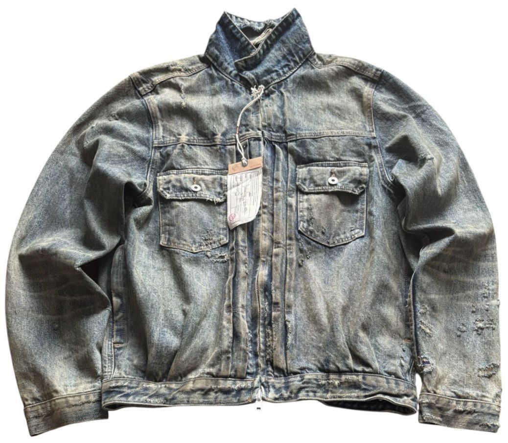No Faith Studios No/Faith Studios Japanese Dust Selvedge Trucker Jacket Size US M / EU 48-50 / 2 - 1 Thumbnail