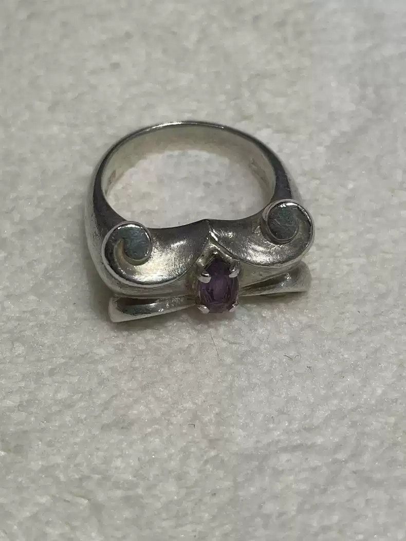 Jean Paul Gaultier Jean Paul Gaultier amethyst ring-2508 Size ONE SIZE - 2 Thumbnail