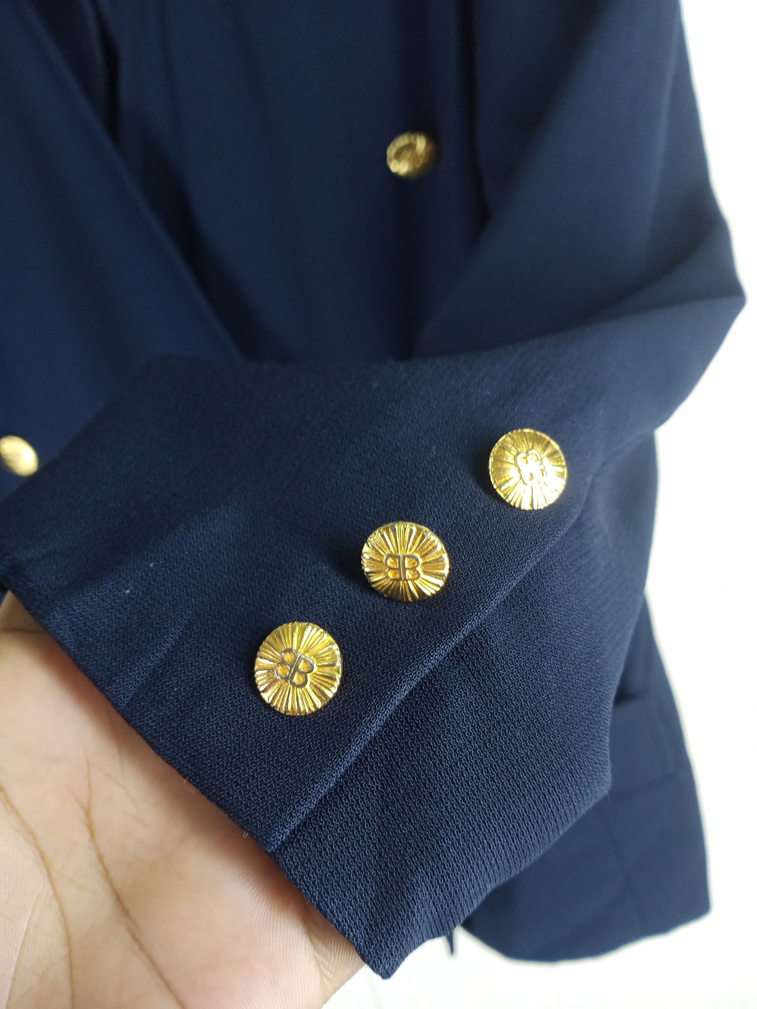 Balenciaga Vintage Balenciaga Paris Uniformes Double Breasted Blazer Size M / US 6-8 / IT 42-44 - 5 Thumbnail
