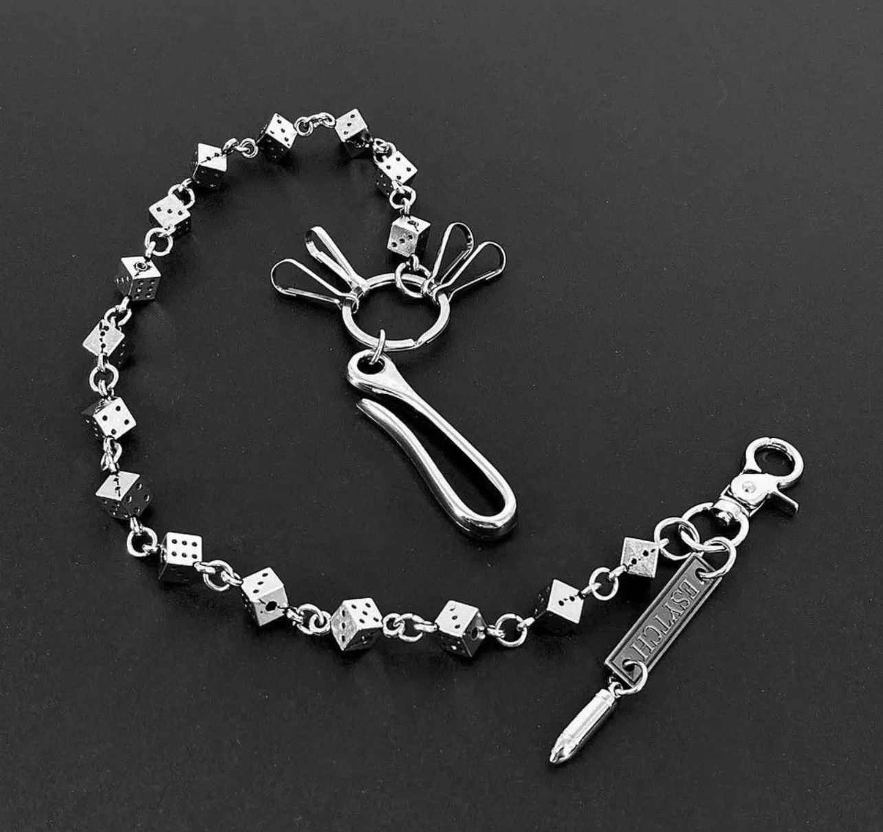 Jewelry Dancing Dice Wallet Chain Size ONE SIZE - 3 Thumbnail