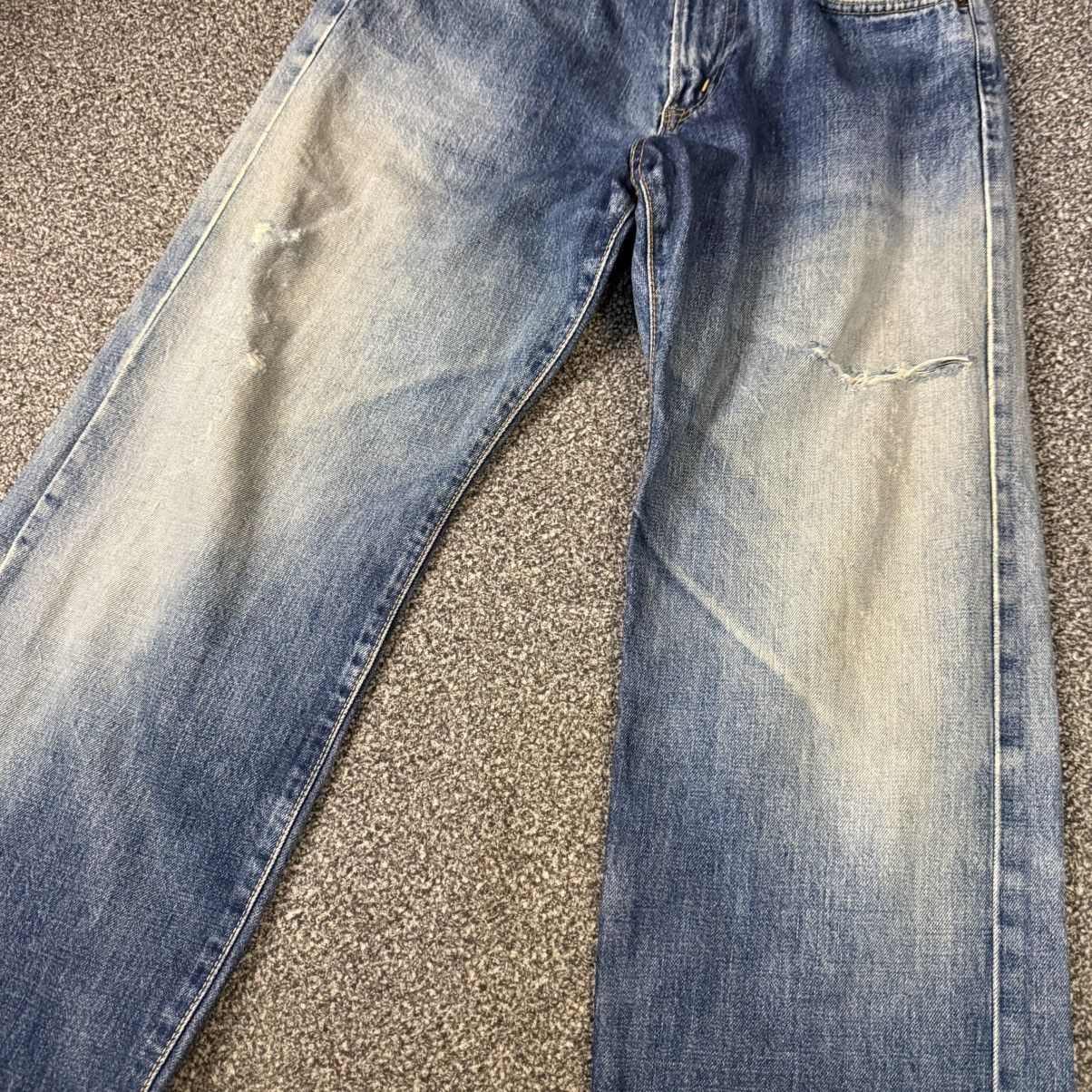 Edwin 🔥🇯🇵 Japanese Distressed Selvedge Edwin 505 Aging Faded Denim Size US 29 - 5 Thumbnail