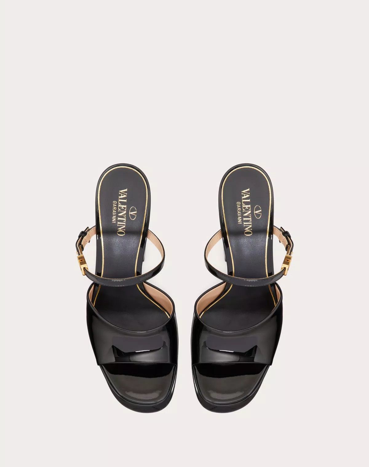 Valentino o1s1wg110426 Tan-Go Platform Leather Slide 155mm Sandals Size US 9.5 / IT 39.5 - 4 Thumbnail