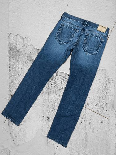 Japanese Brand × True Religion Crazy Crash Dirty Baggy Faded Jean Japan Avant Garde Style Size US 30 / EU 46 - 1 Thumbnail