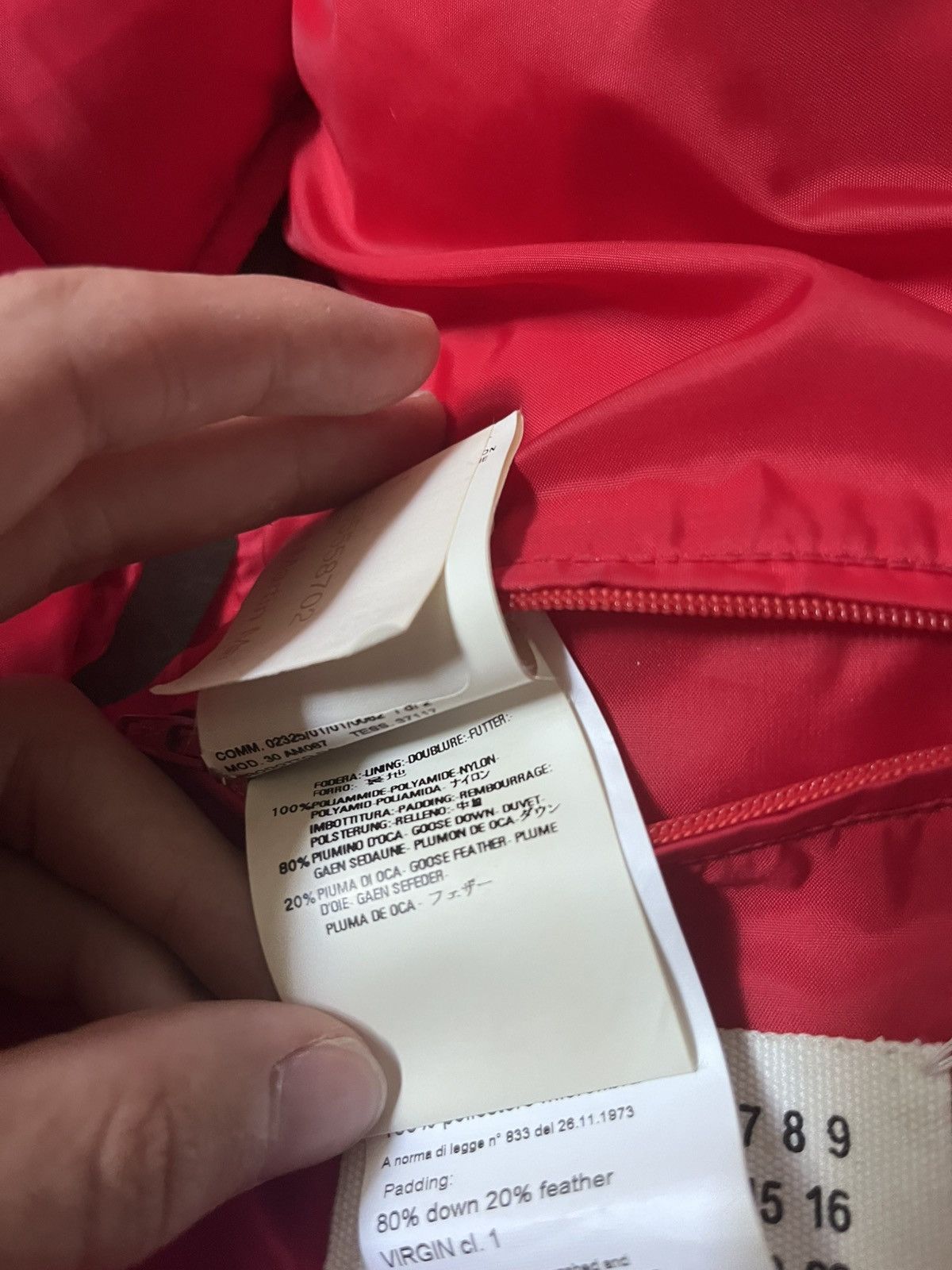 Maison Margiela Maison Margiela A/W 08 feather red puffer vest wrinkled rare Size US M / EU 48-50 / 2 - 16 Thumbnail