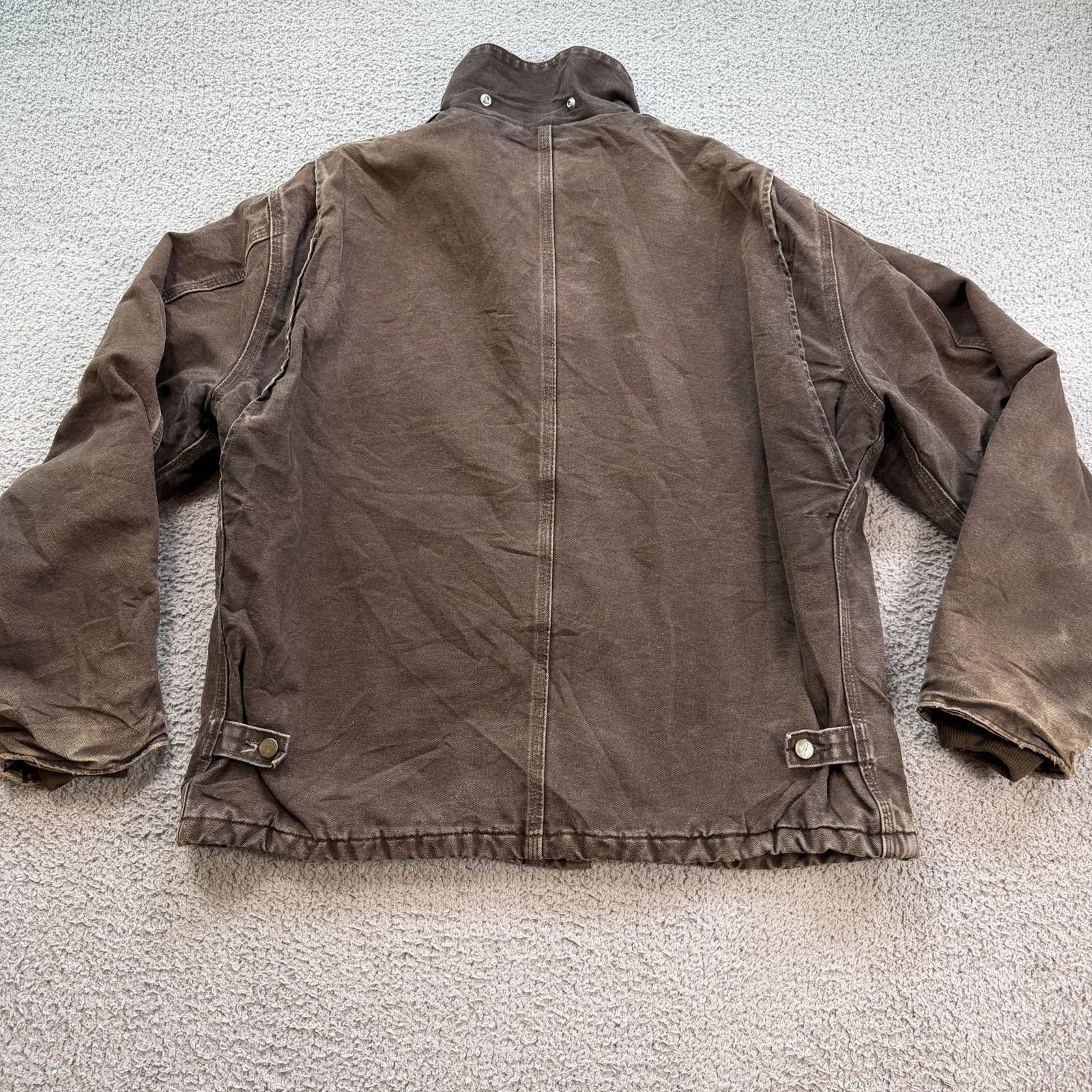 Carhartt Vintage Carhartt Brown Duck Work Jacket Quilted Lined XL T Size US XL / EU 56 / 4 - 2 Thumbnail