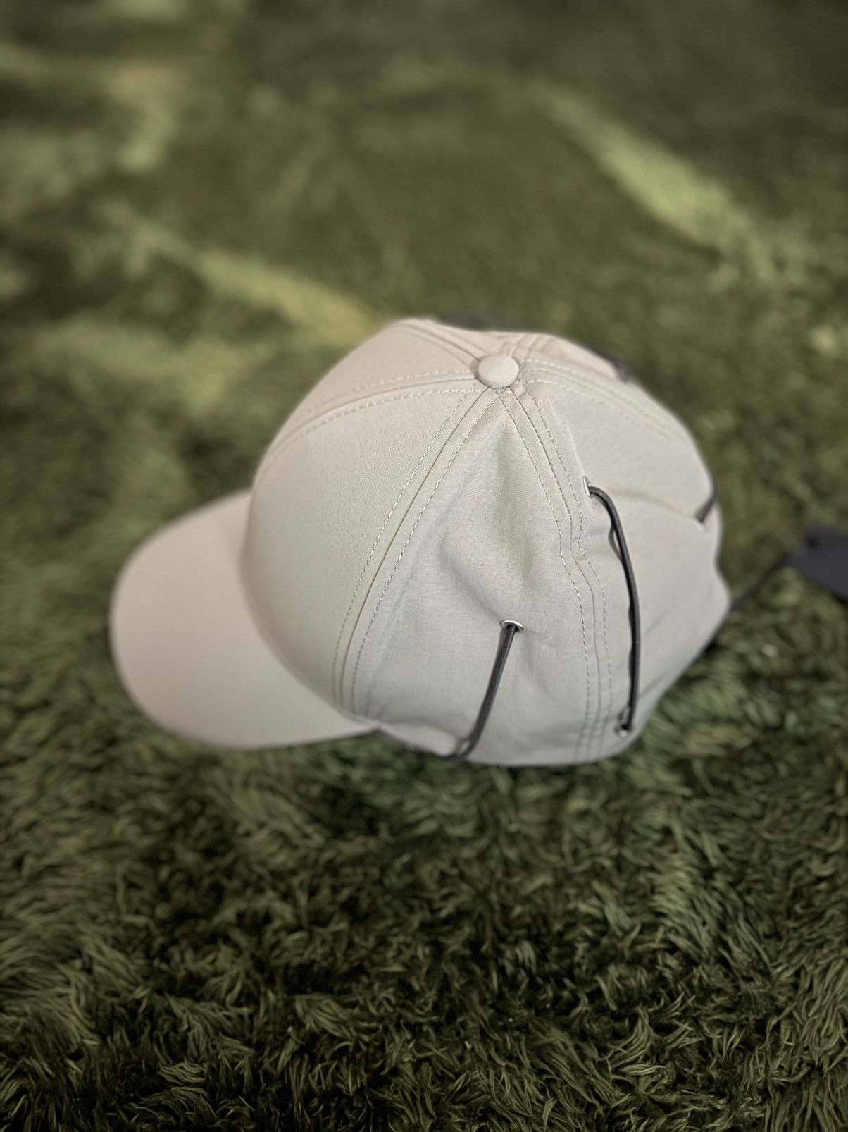 Heliot Emil Heliot Emil Metal HE Buckle Drawstring Cap Grey Size ONE SIZE - 2 Thumbnail