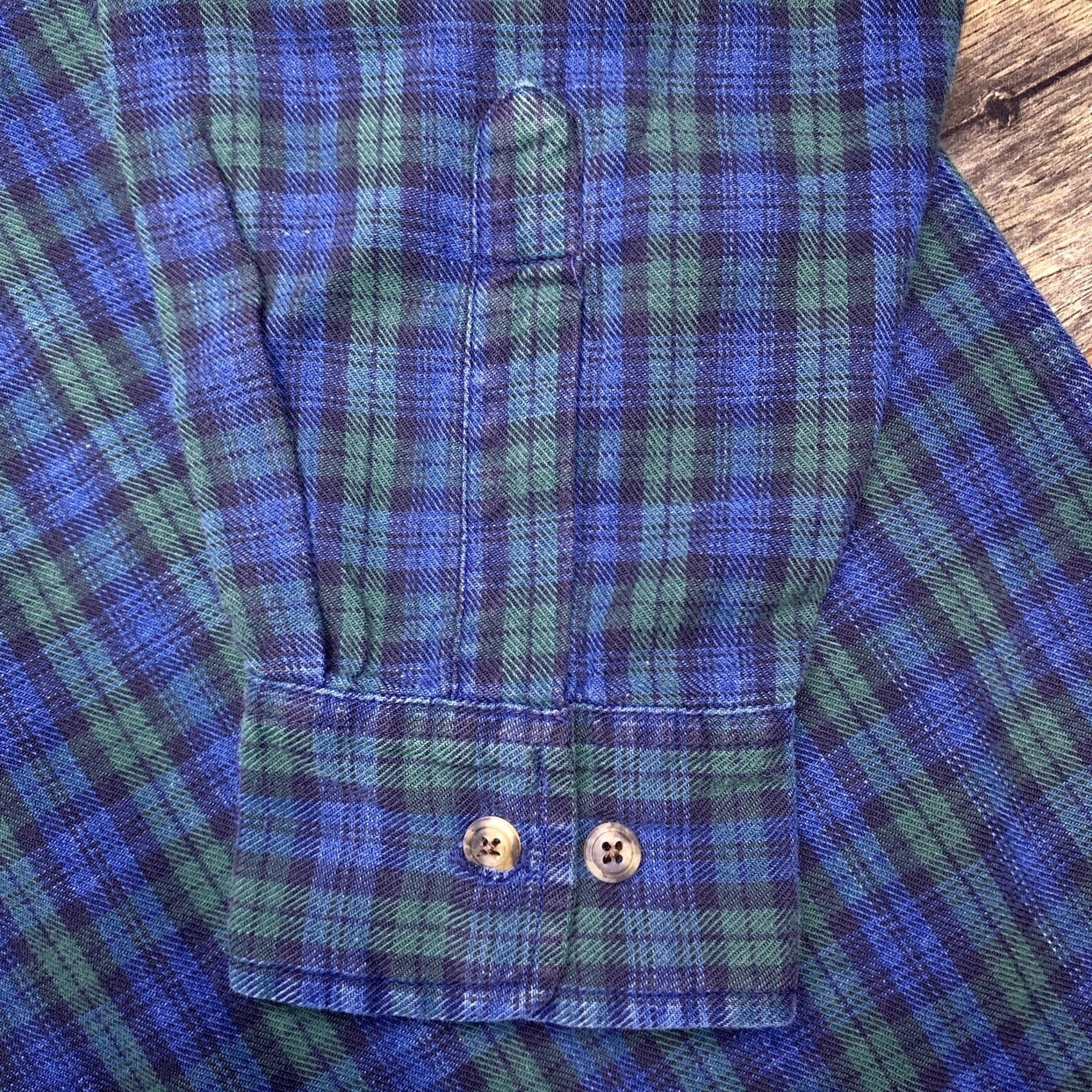 Dockers VINTAGE Dockers Shirt Mens M Green Plaid Button-Up Band Collar Knit Cotton Long Sleeve Victory Classic Size US M / EU 48-50 / 2 - 7 Thumbnail