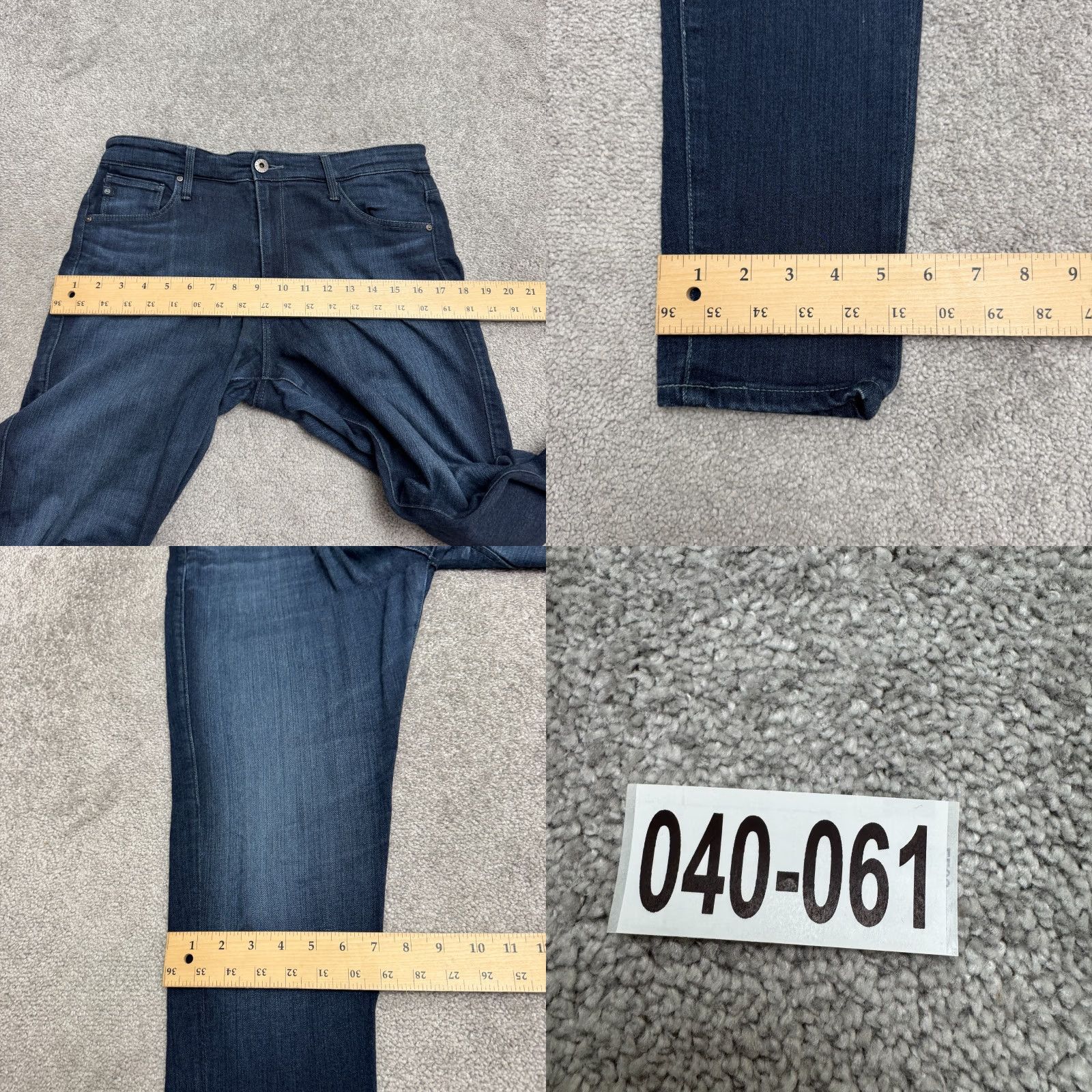 Vintage AG Adriano Goldschmied Farrah High Rise Skinny Denim Jeans Women 30R Blue Casual Size 30" / US 8 / IT 44 - 10 Thumbnail
