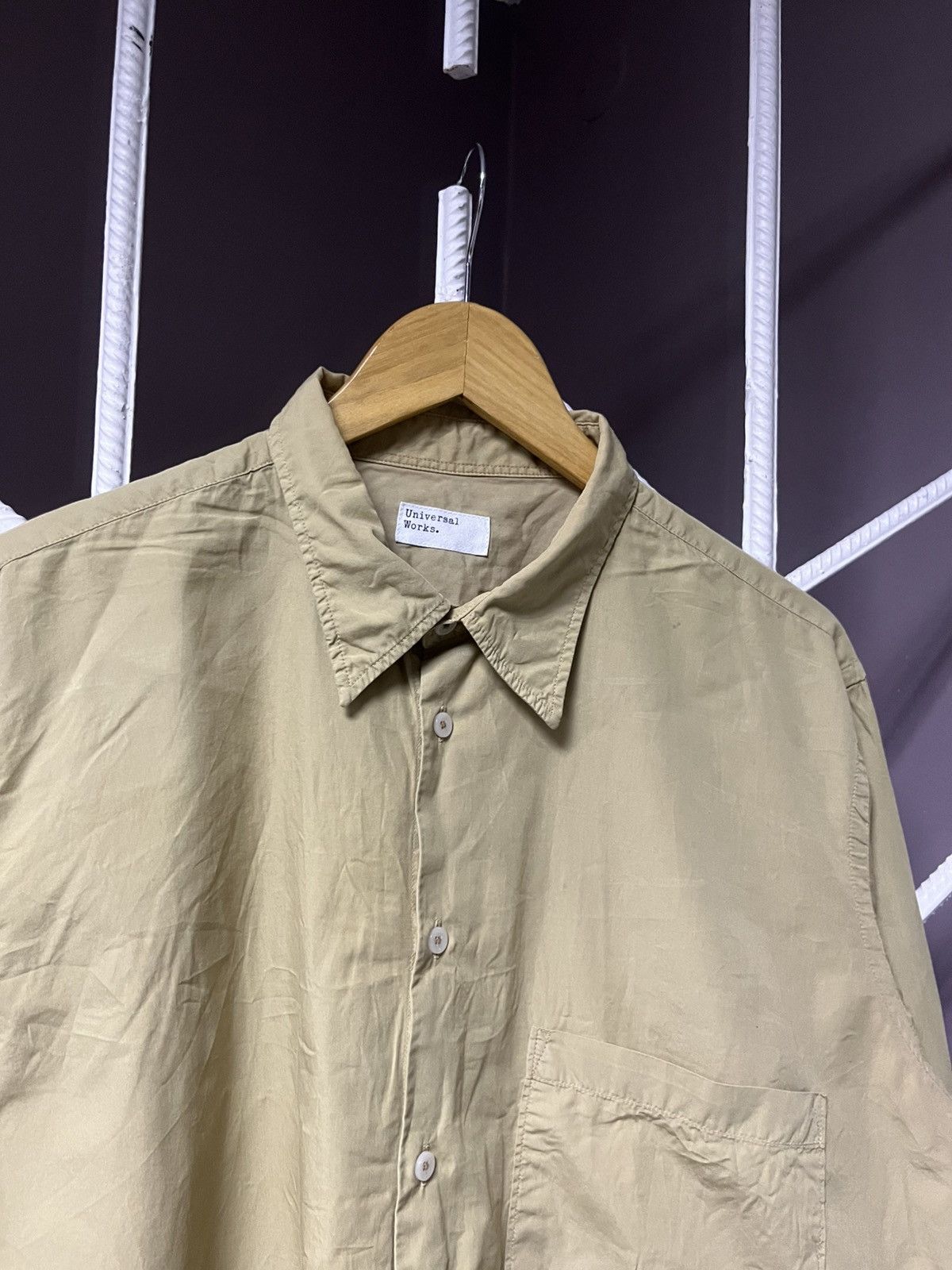 Universal Works Universal Works Beige Button Up Shirt Size US XL / EU 56 / 4 - 3 Thumbnail