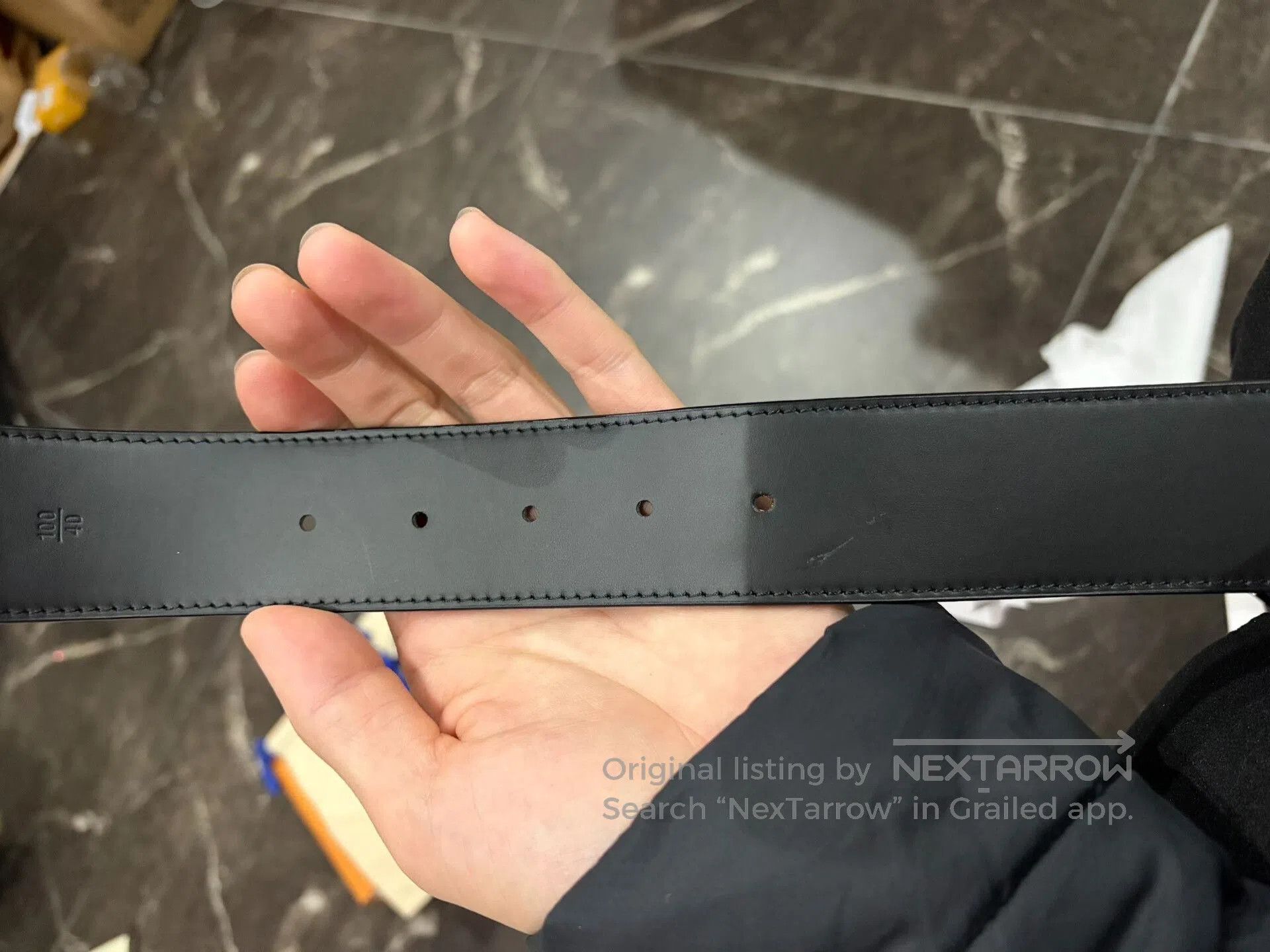 LVC LV Men's Leather Belt. Size ONE SIZE - 5 Thumbnail
