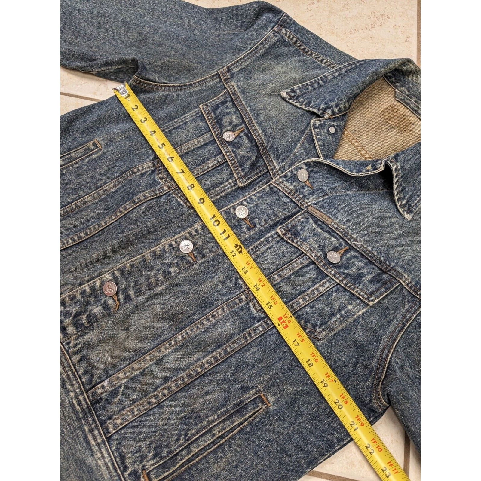 Calvin Klein Vtg Calvin Klein Men's L Denim Jeans Trucker Coat Jacket Size US L / EU 52-54 / 3 - 9 Thumbnail