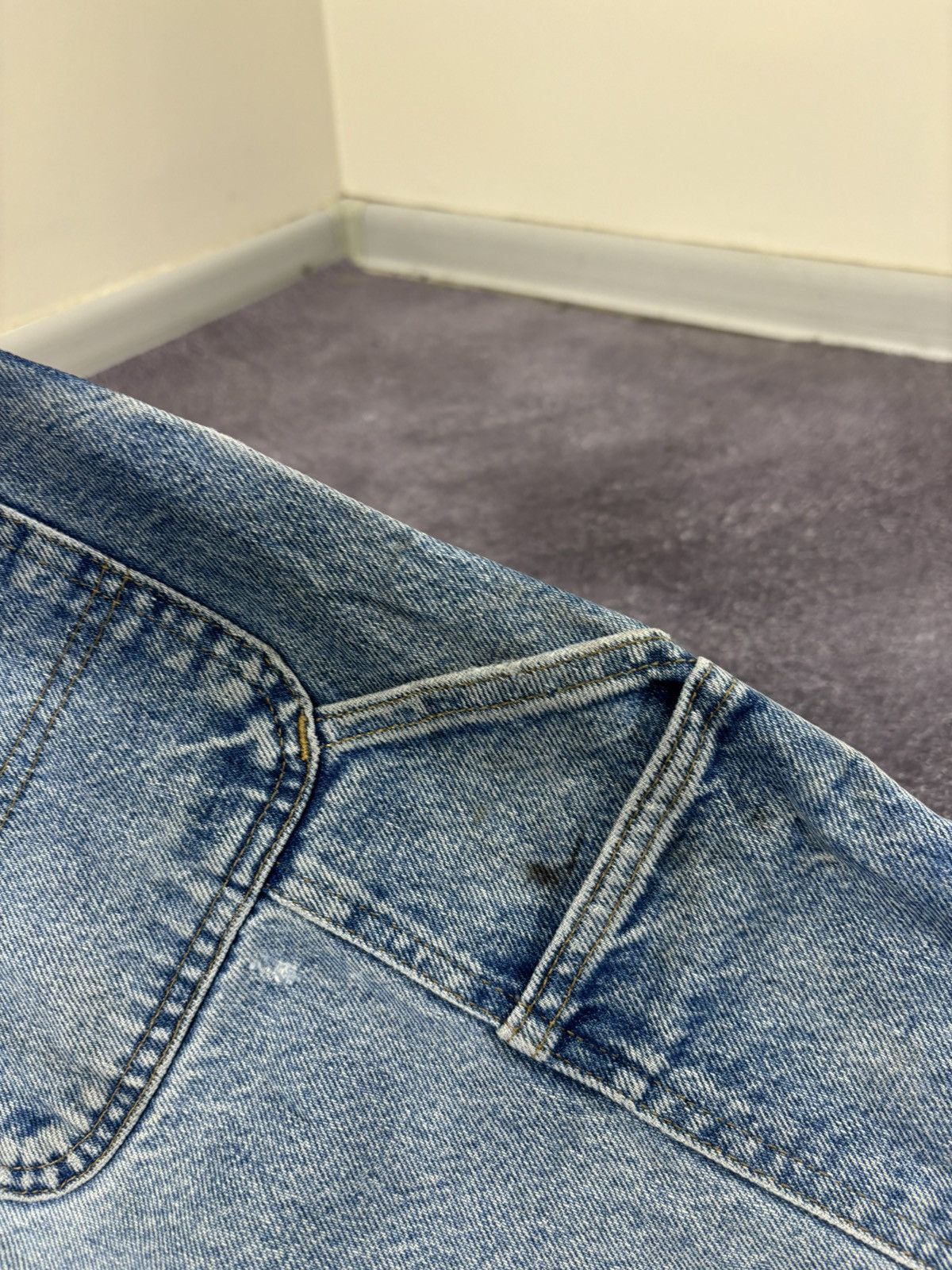 Carhartt Vintage Carhartt USA Faded Blue Denim Hype Work Baggy Jeans Size US 36 / EU 52 - 10 Thumbnail