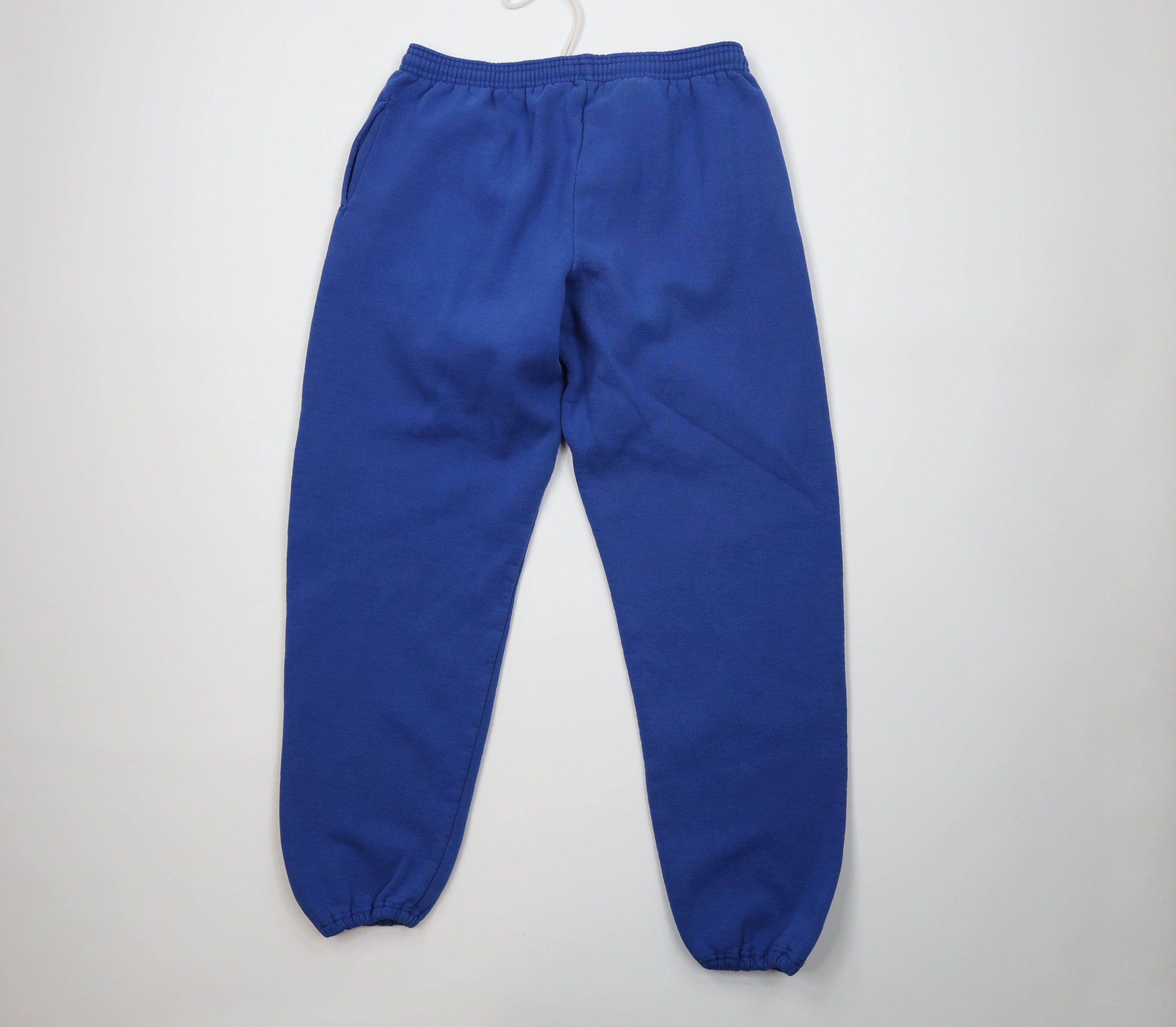 Vintage Vintage 90s Streetwear Sweatpants Joggers Royal Blue USA Size US 38 / EU 54 - 9 Thumbnail