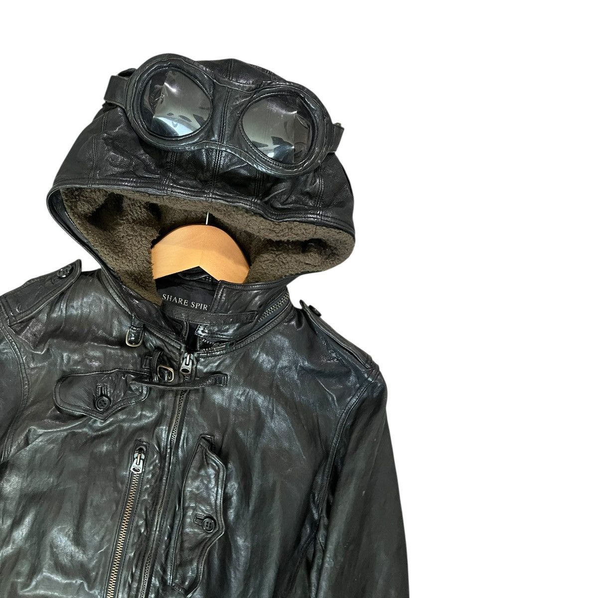 Share Spirit Homme Share spirit leather goggles jacket Size US M / EU 48-50 / 2 - 7 Thumbnail