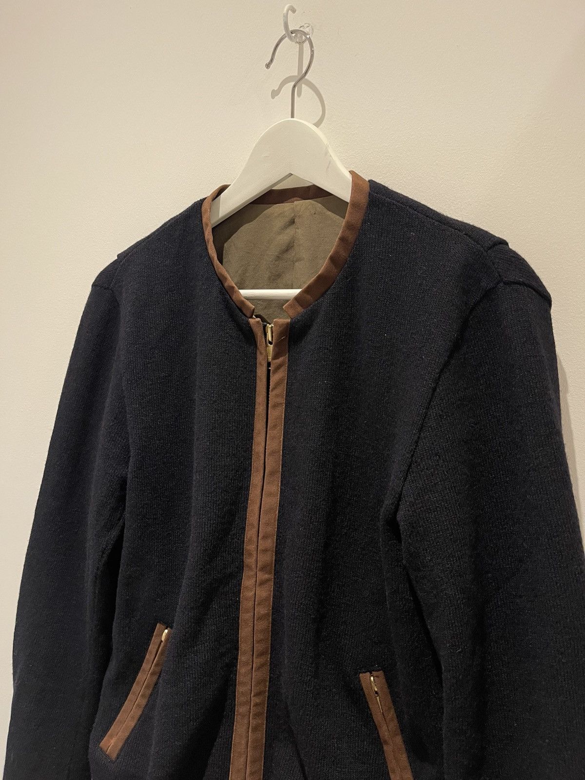 Kolor Kolor Fall 2010 Wool Zip Jacket with Contrast Canvas Tape Size US S / EU 44-46 / 1 - 3 Thumbnail