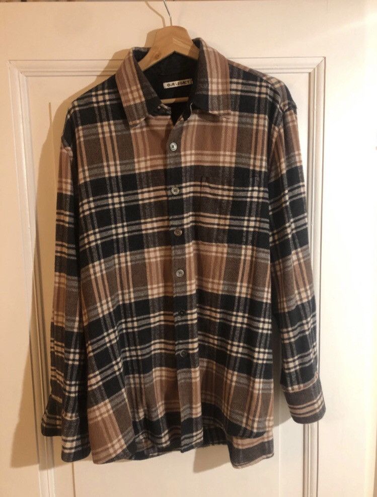 image of Our Legacy ‘Above Shirt Brown Plaid’ | Rrp €260, Men's (Size Medium)