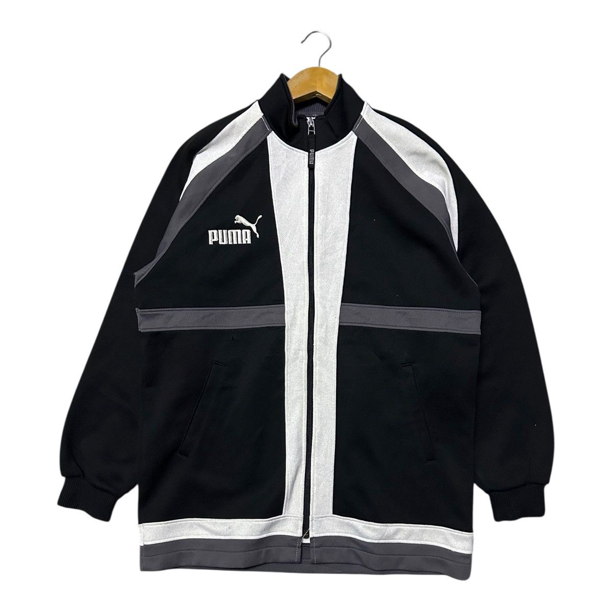 Puma Vintage 90s Puma track jacket Size US L / EU 52-54 / 3 - 2 Thumbnail