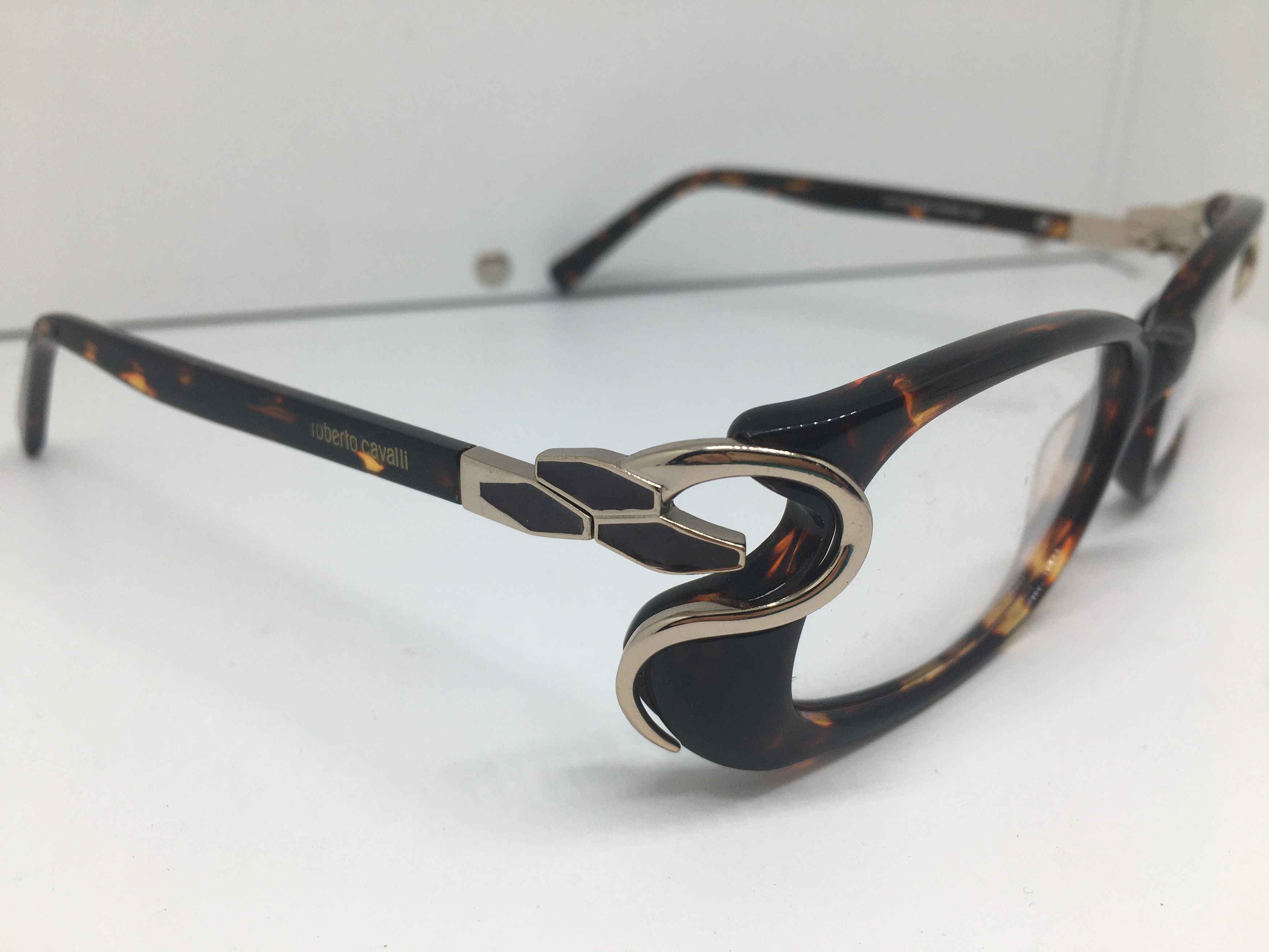 Just Cavalli Just Cavalli Tortoise Acetate Eyeglasses Frame Size ONE SIZE - 1 Thumbnail